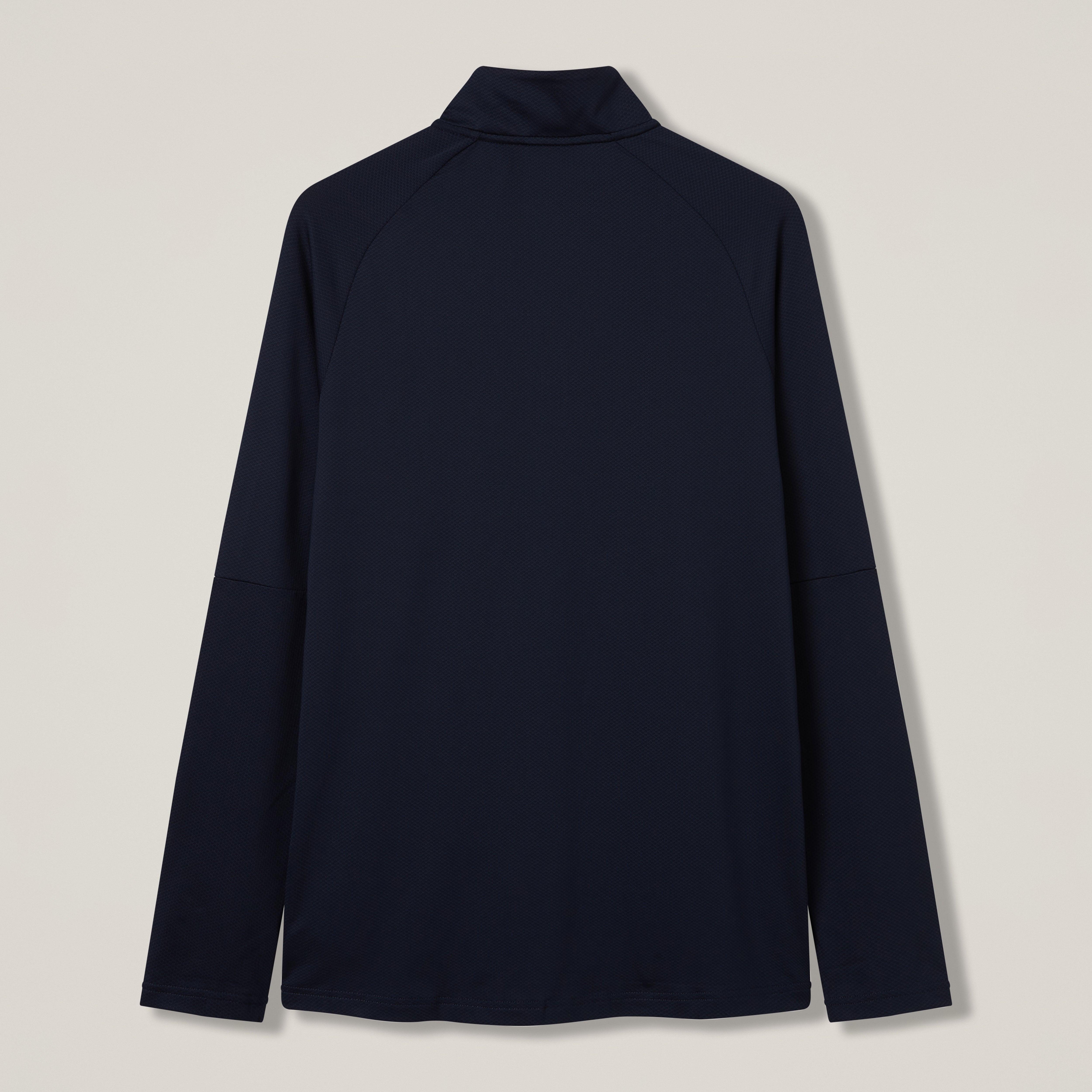 canterbury-mens-tempo-1-4-zip-tee-navy-camiseta-de-entrenamiento-con-media-crema image 6
