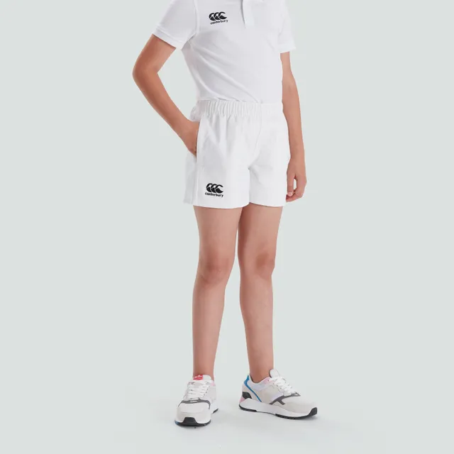 canterbury-junior-unisex-professional-cotton-short-white image 1