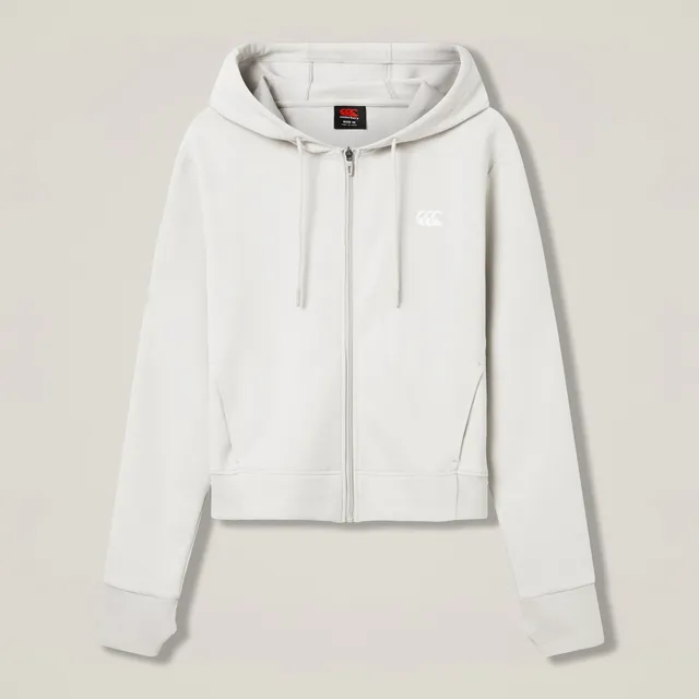 canterbury-sudadera-con-capucha-y-cremallera-tempo-gris-mujer image 1