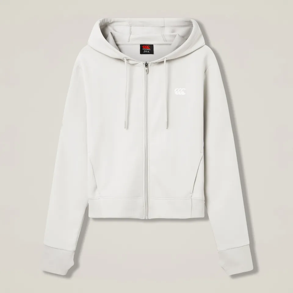 canterbury-sudadera-con-capucha-y-cremallera-tempo-gris-mujer image 1