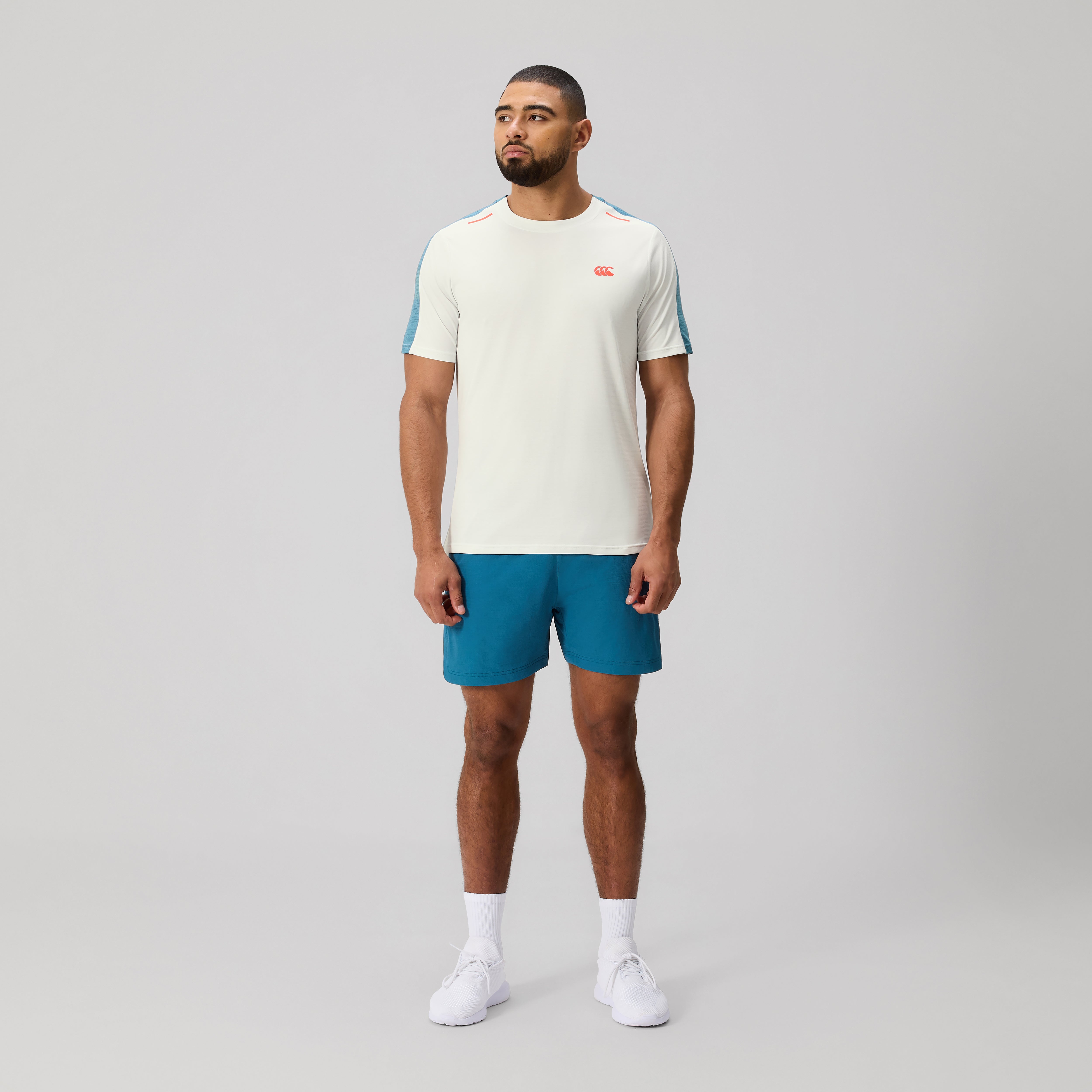 canterbury-camiseta-tempo-para-hombre-blanco-azul image 2