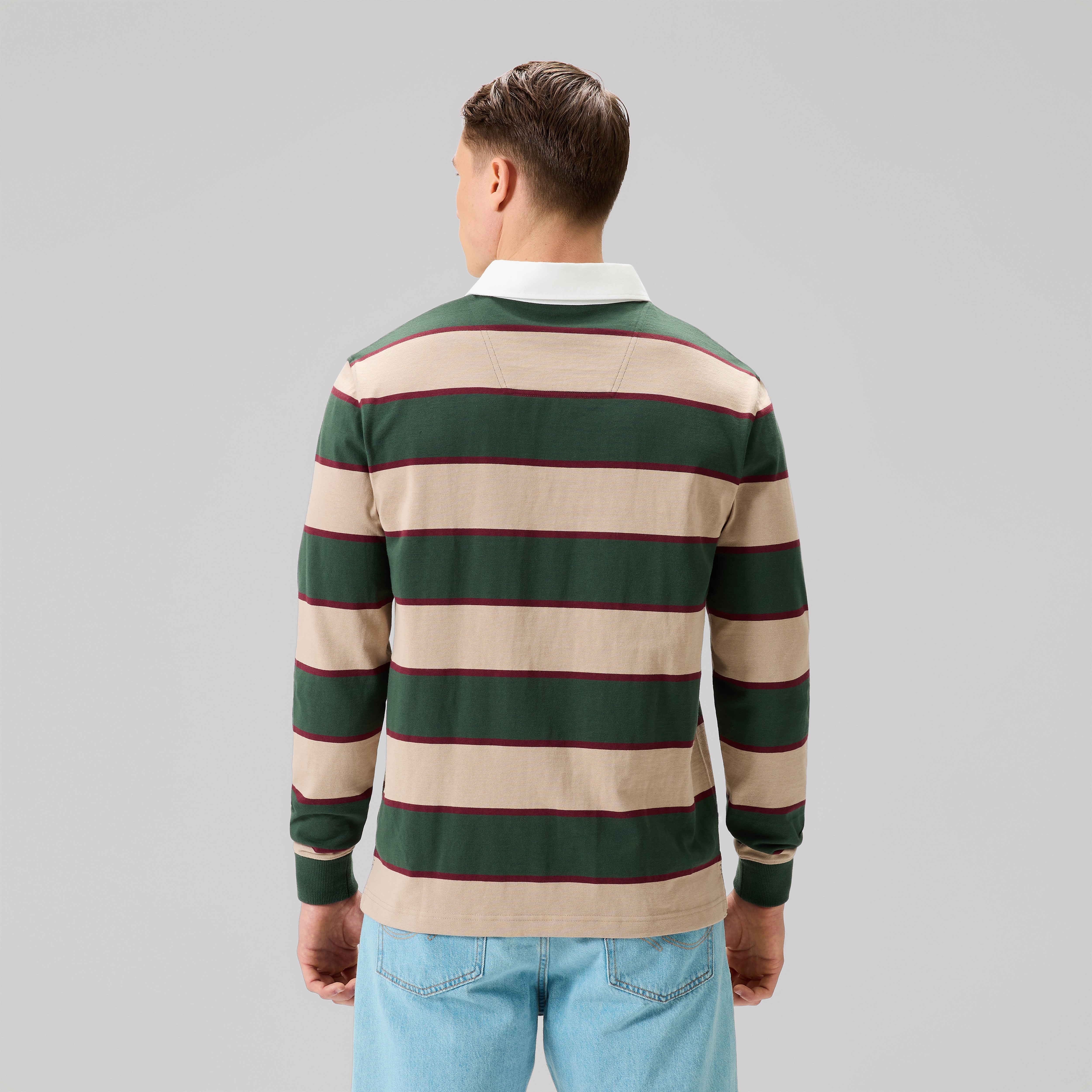 camiseta-de-rugby-canterbury-fundamentals-stripe-rugby-jersey-verde-para-hombre image 4