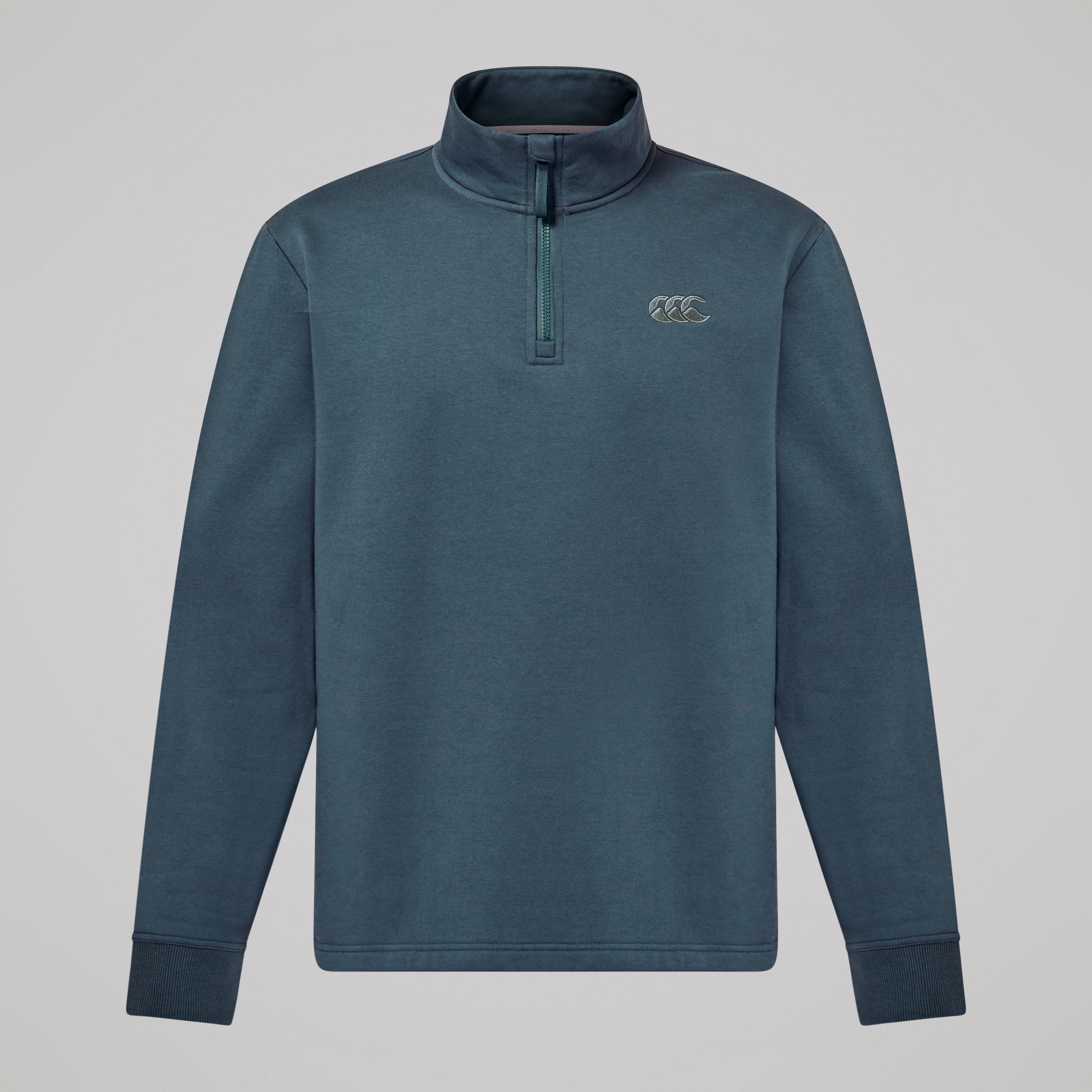 canterbury-sudadera-con-media-cremallera-fundamentals-gris-para-hombre image 1