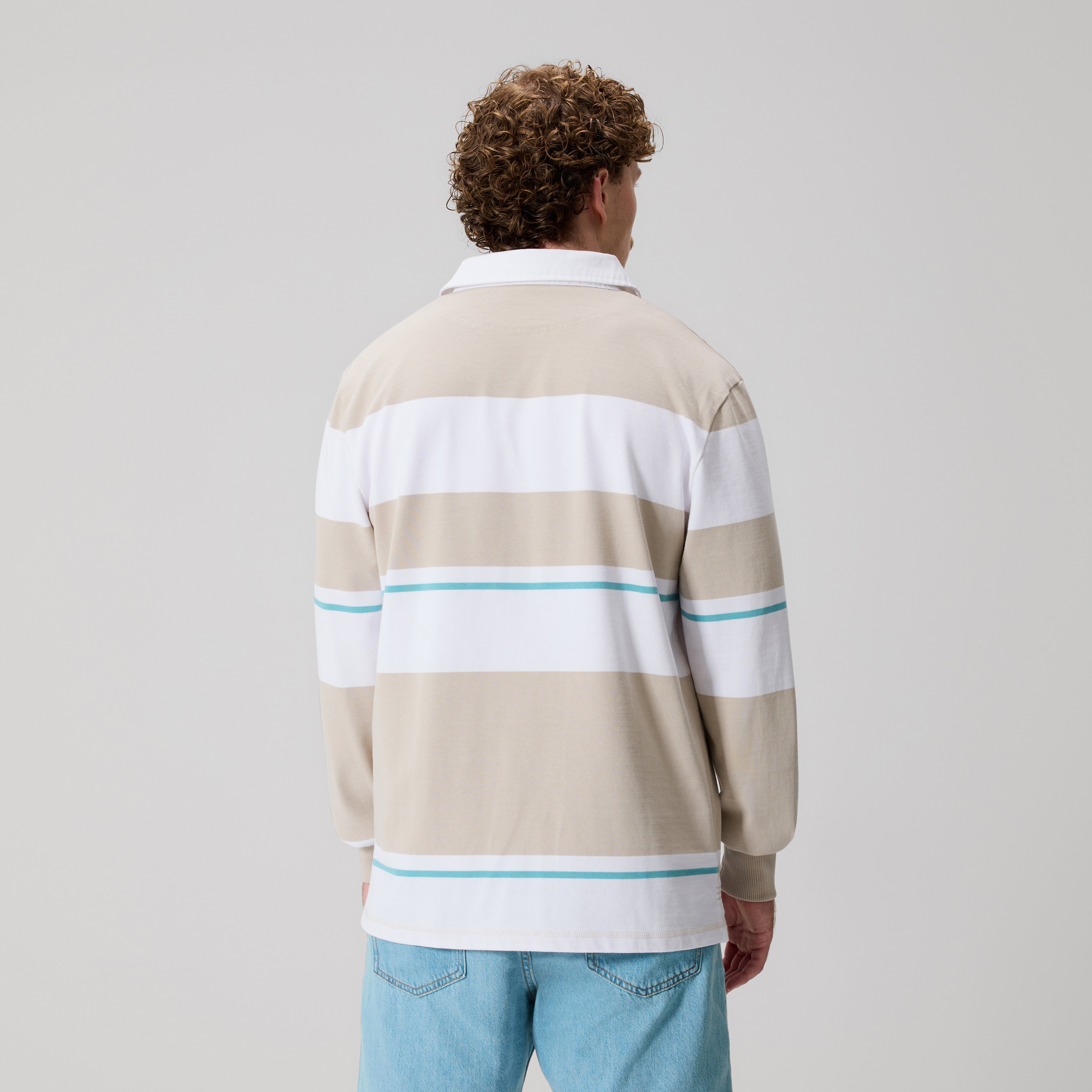camiseta-de-rugby-canterbury-multi-stripe-para-hombre-beige image 2