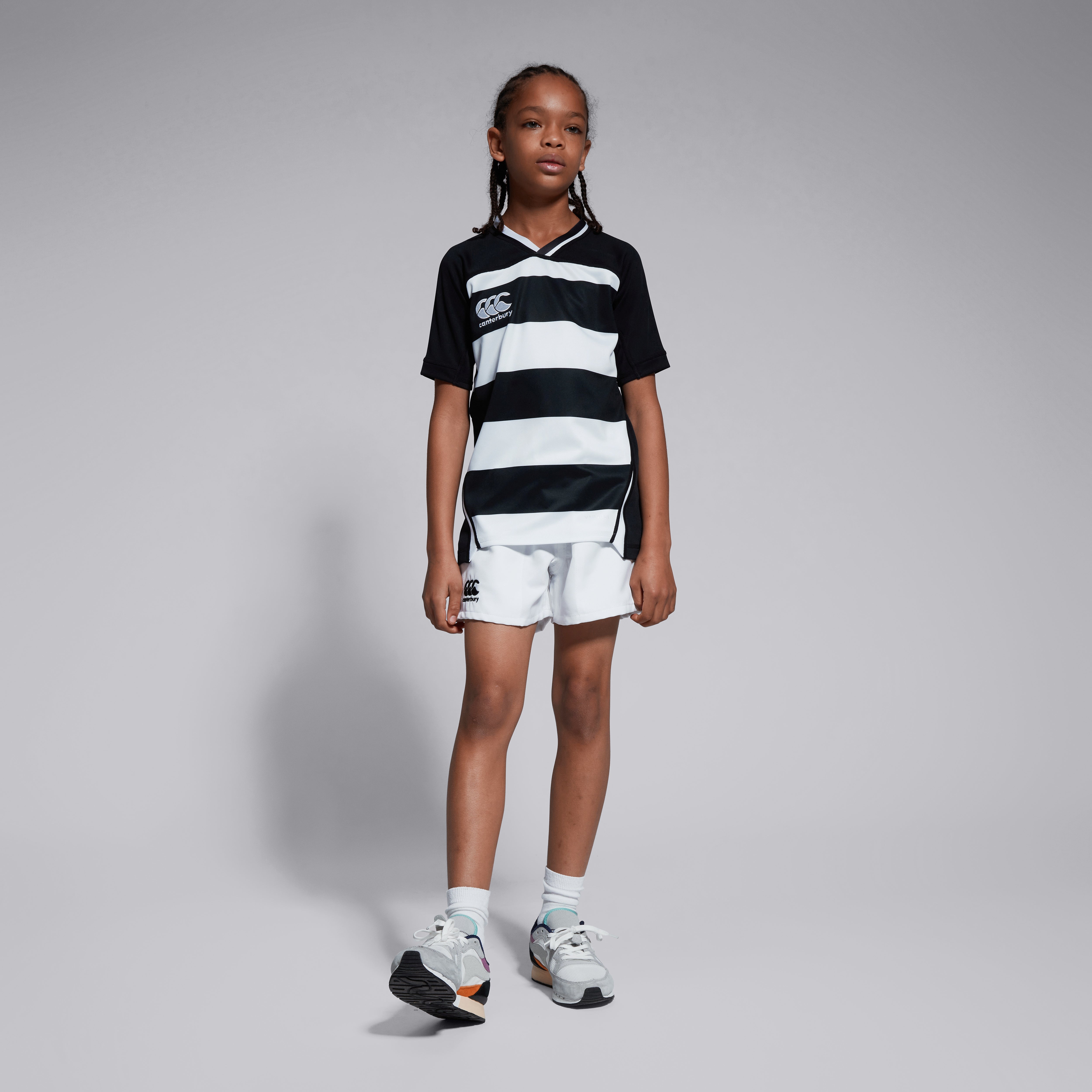 canterbury-junior-unisex-vapodri-evader-hooped-jersey-negro image 3