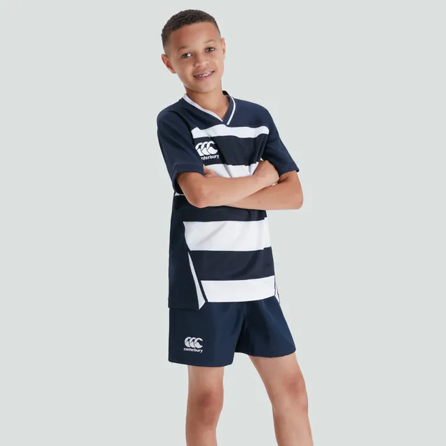 canterbury-vapodri-evader-hooped-jersey-junior-azul-marino-camiseta-de-rugby-ni- image 1