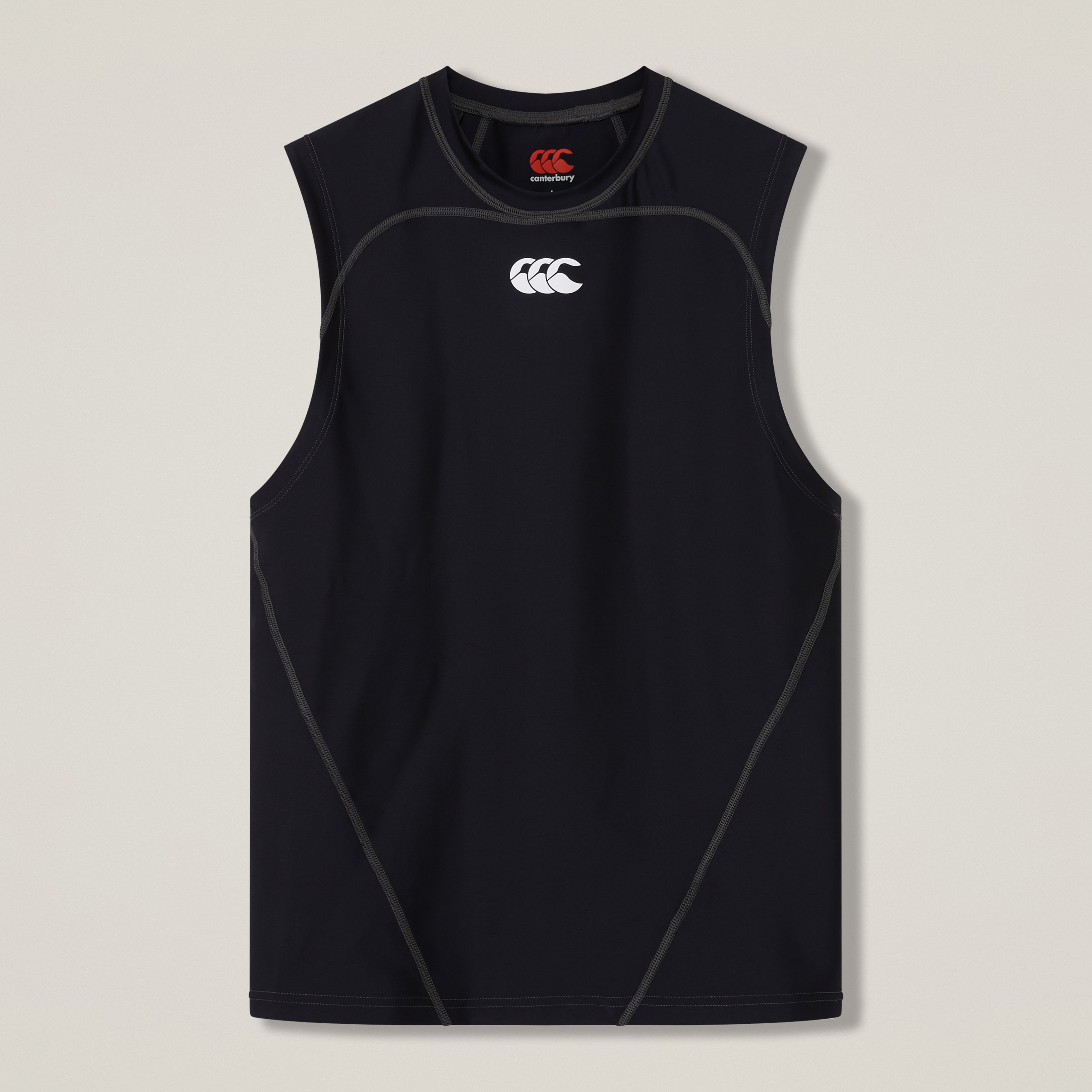 camiseta-interior-sin-mangas-canterbury-baselayer-negra-para-hombre image 1