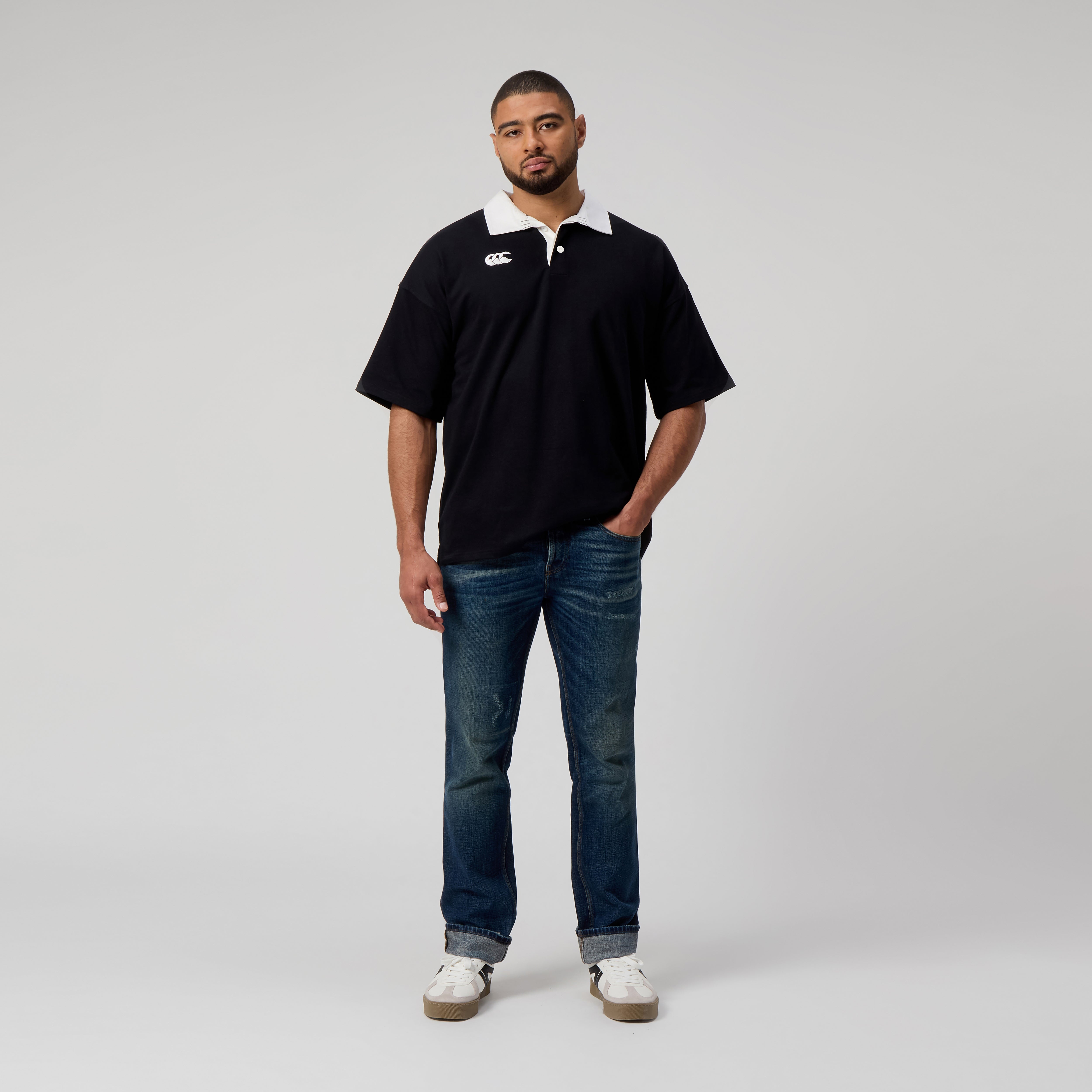 canterbury-solid-dye-rugby-negro-camiseta-de-rugby-hombre image 1