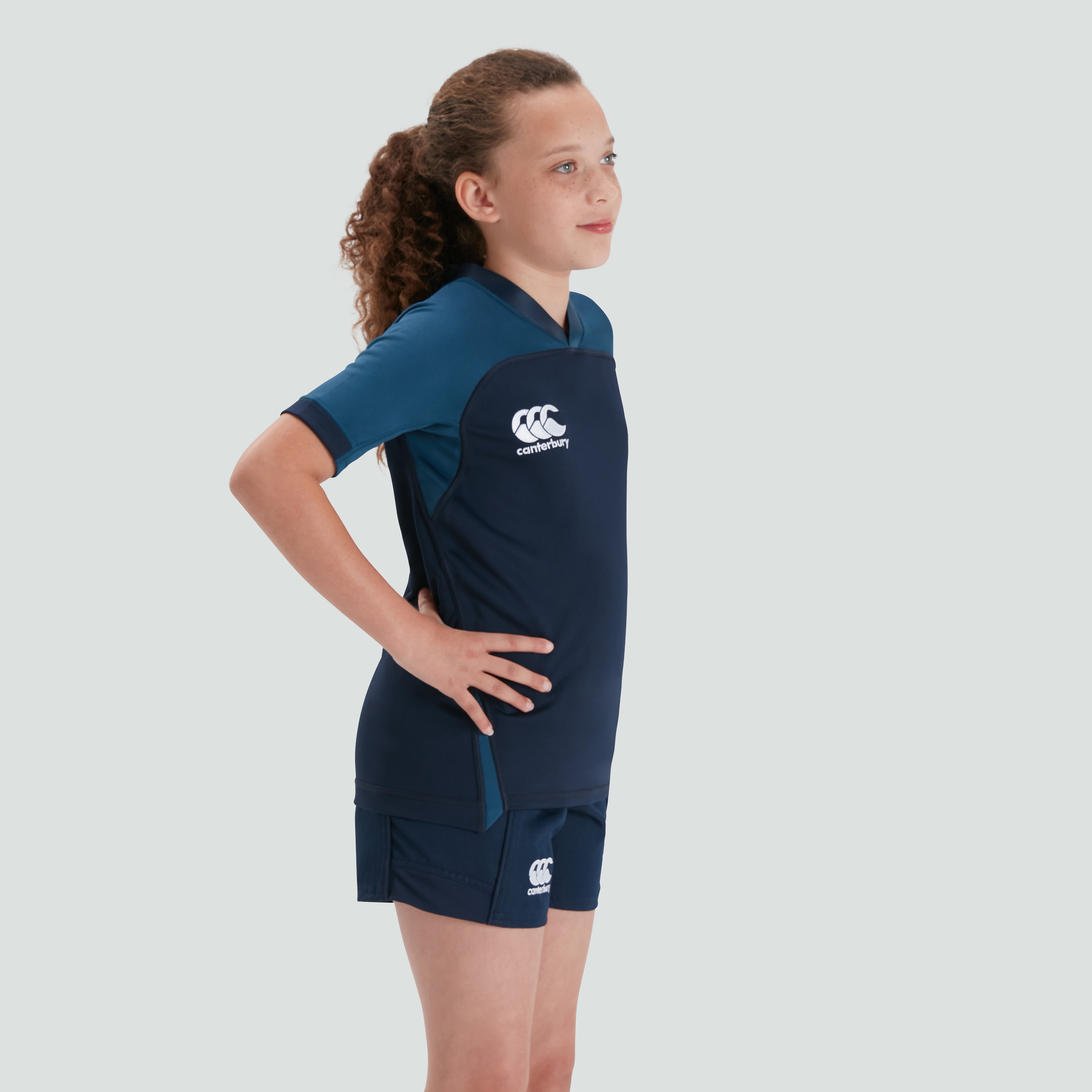 canterbury-vapodri-evader-camiseta-de-rugby-junior-unisex-azul-marino image 3