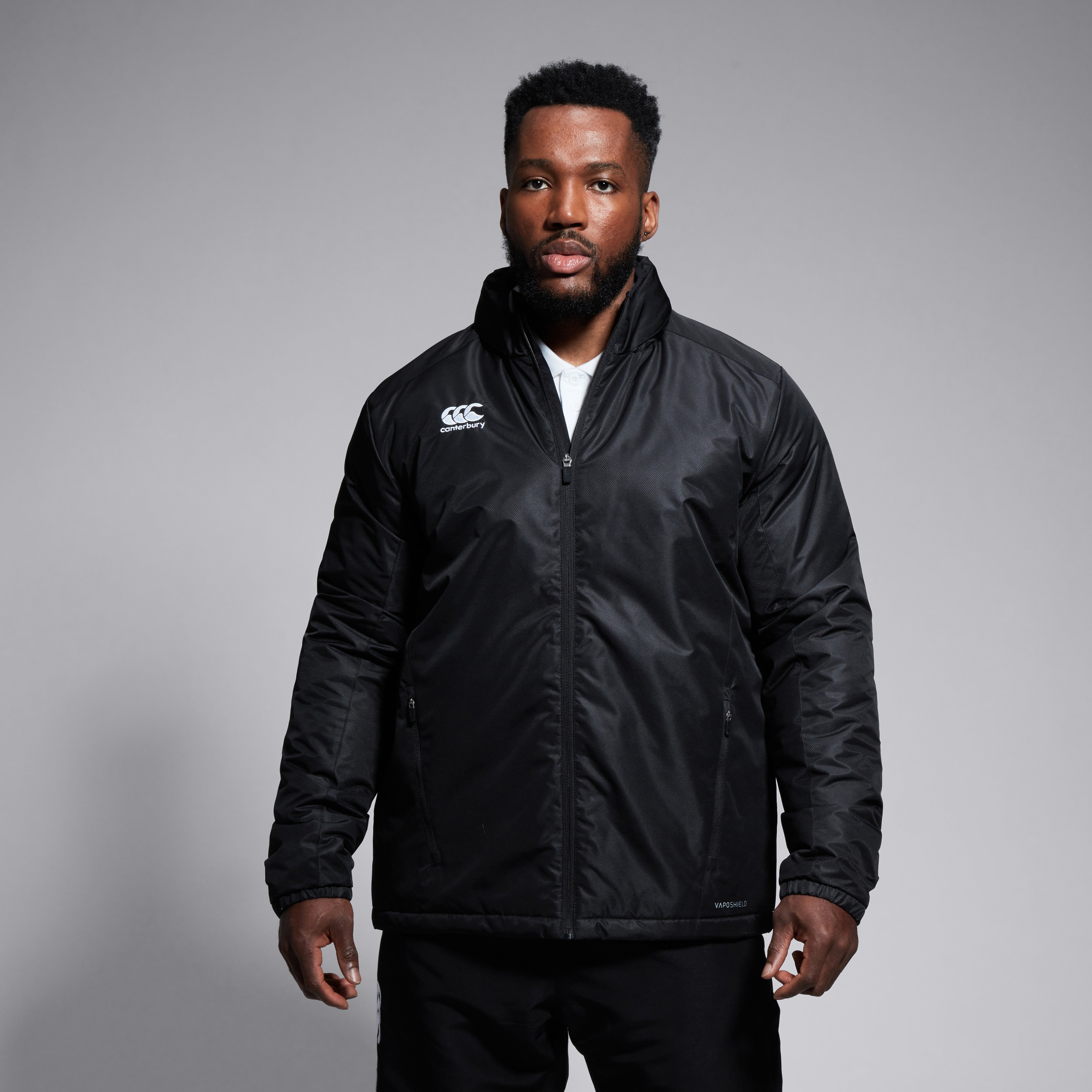 canterbury-club-vaposhield-stadium-jacket-hombre-negro-chaqueta-acolchada-e-impe image 2