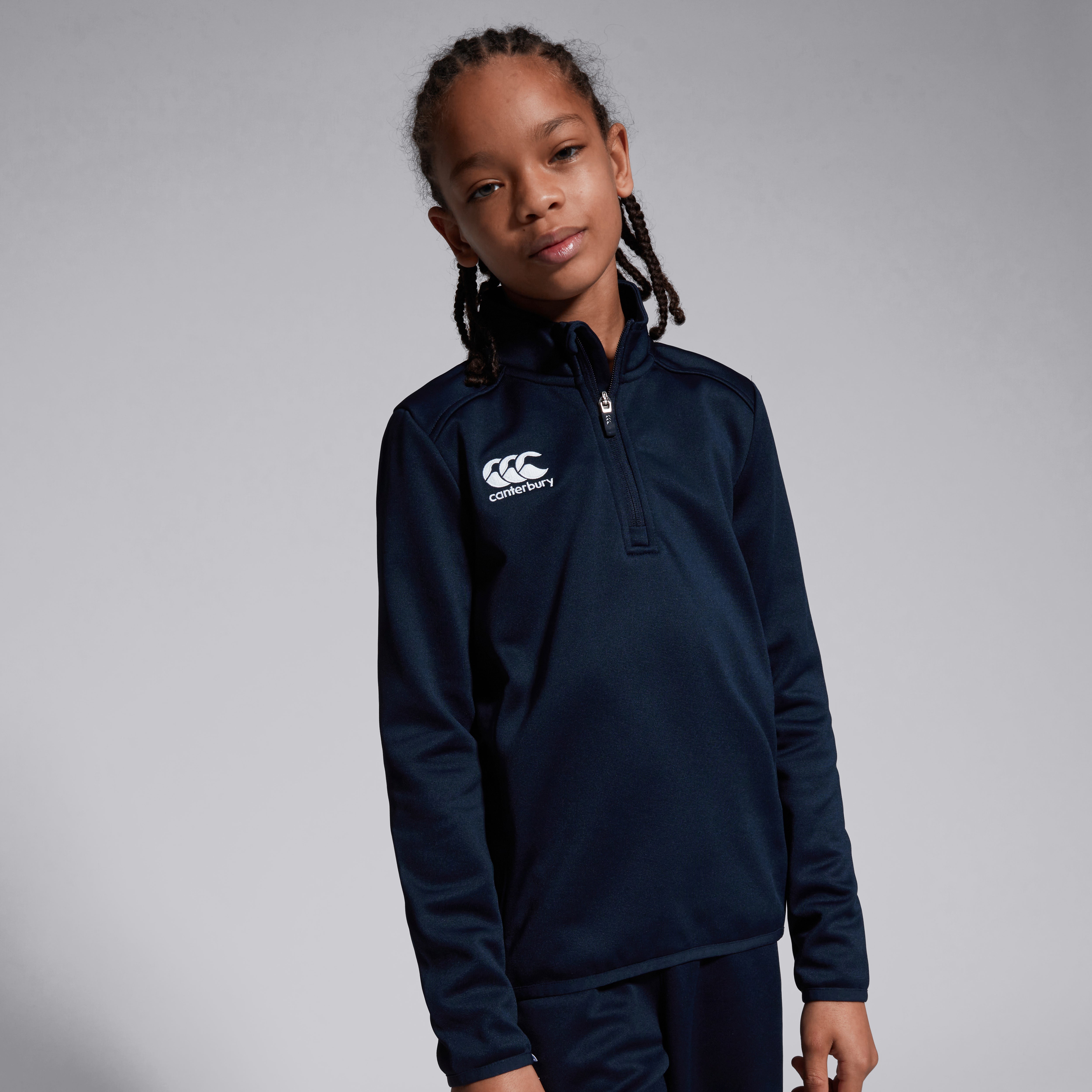 sudadera-con-cremallera-1-4-canterbury-club-midlayer-para-junior-unisex-azul-mar image 5