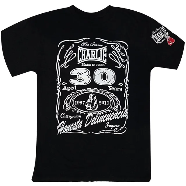 charlie-boxing-camiseta-30-aniversario-negra-de-algod-n-con-bordado-charlie-en-m image 1