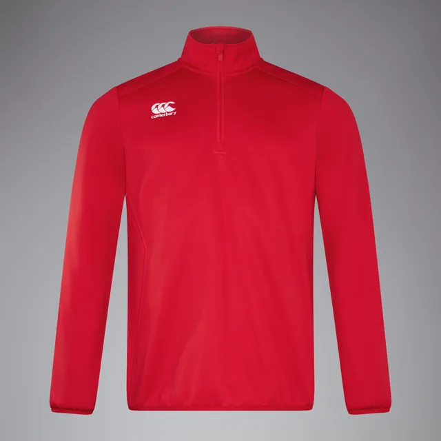 canterbury-club-qz-mid-layer-sudadera-de-entrenamiento-1-4-zip-para-hombre-roja image 1