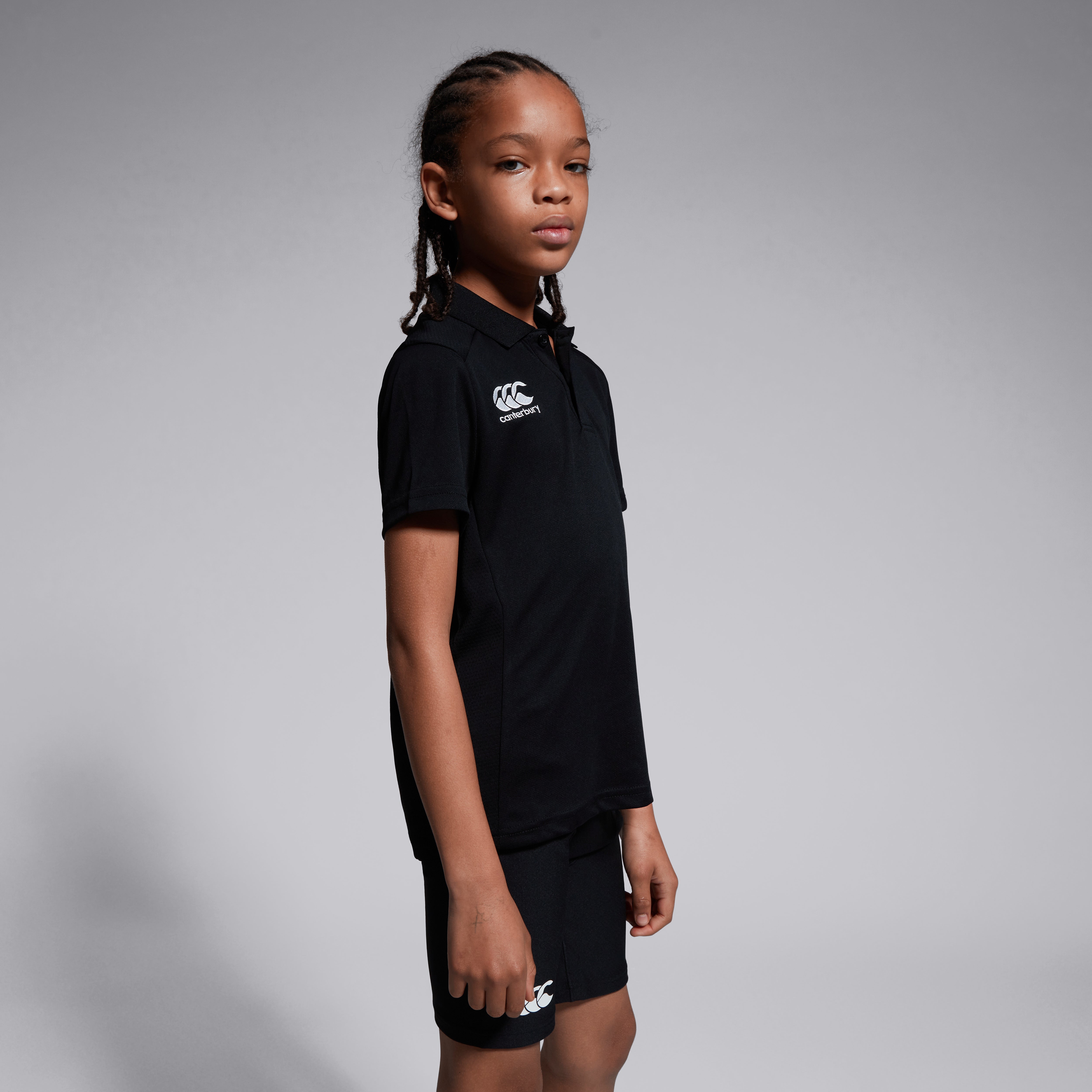 canterbury-club-dry-polo-shirt-negro-junior-unisex image 5
