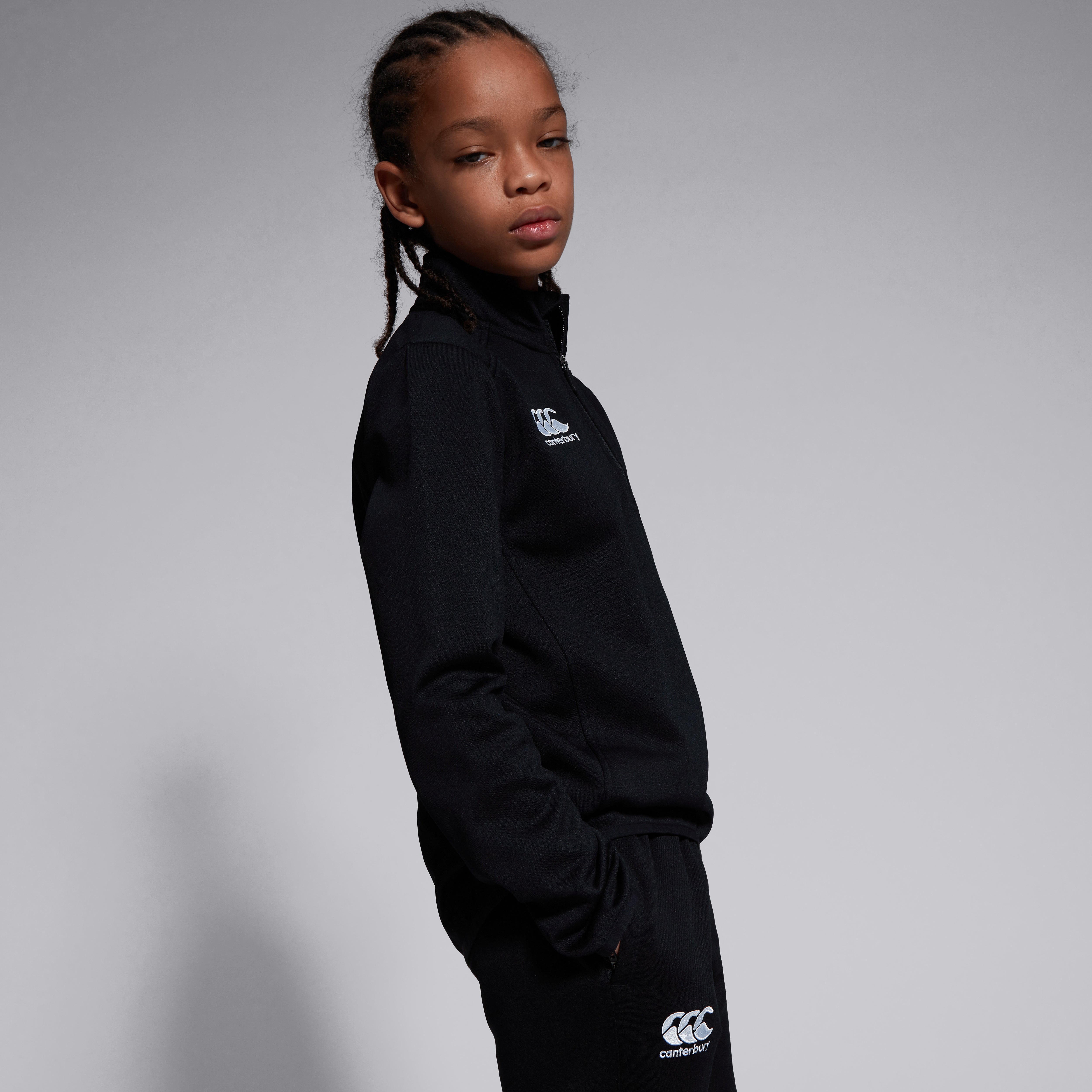 canterbury-club-1-4-zip-midlayer-junior-unisex-negro image 5