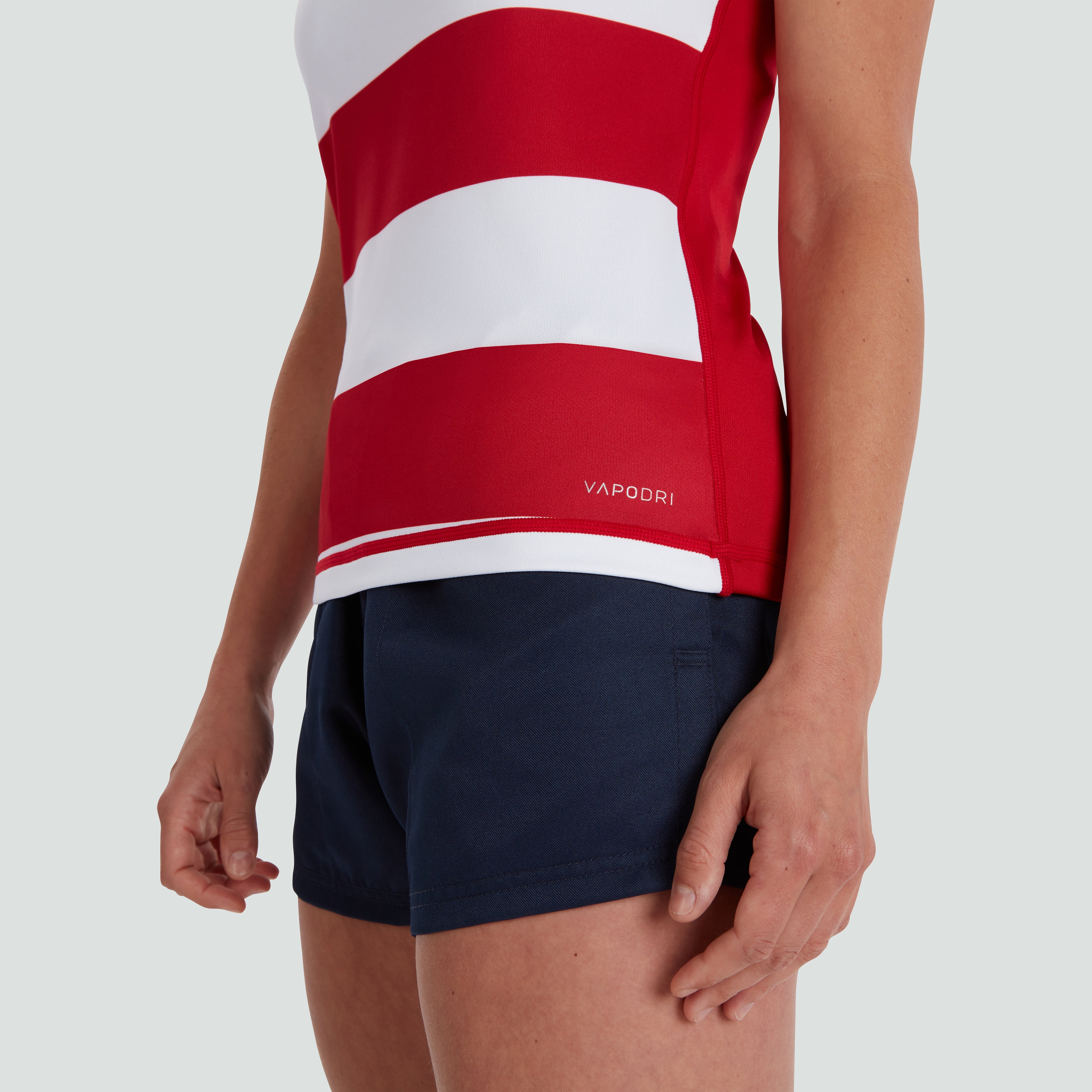 camiseta-de-rugby-canterbury-vapodri-evader-hooped-roja-para-mujer image 3