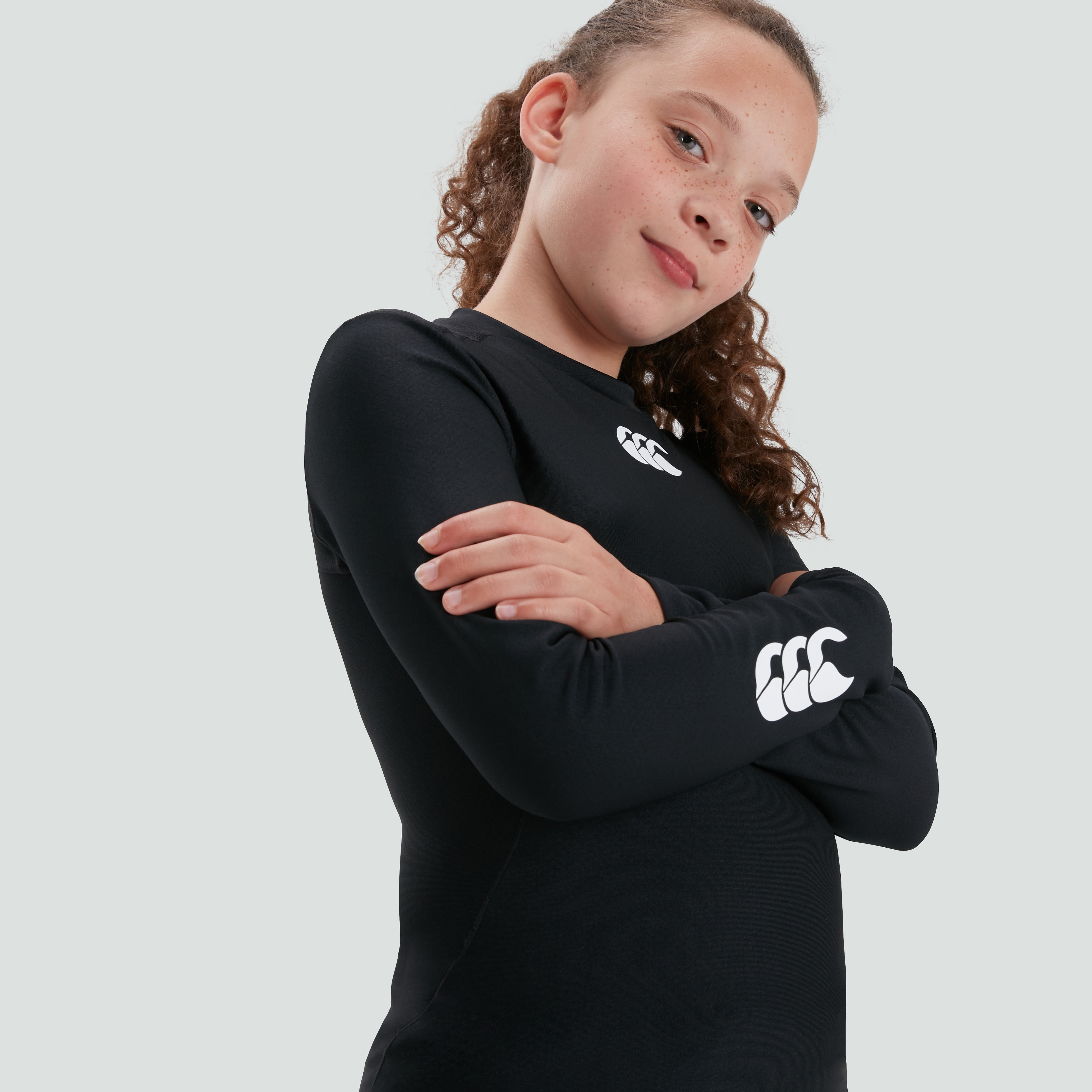 canterbury-thermoreg-camiseta-manga-larga-junior-unisex-negra image 1
