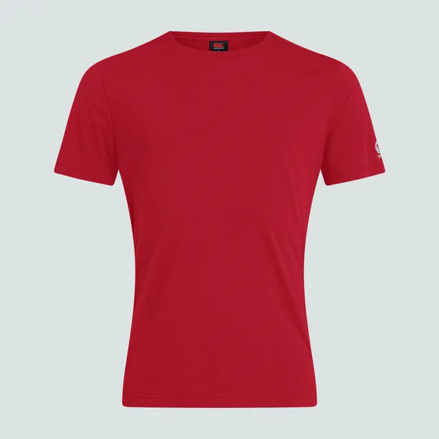 canterbury-club-plain-tee-camiseta-junior-unisex-roja image 1