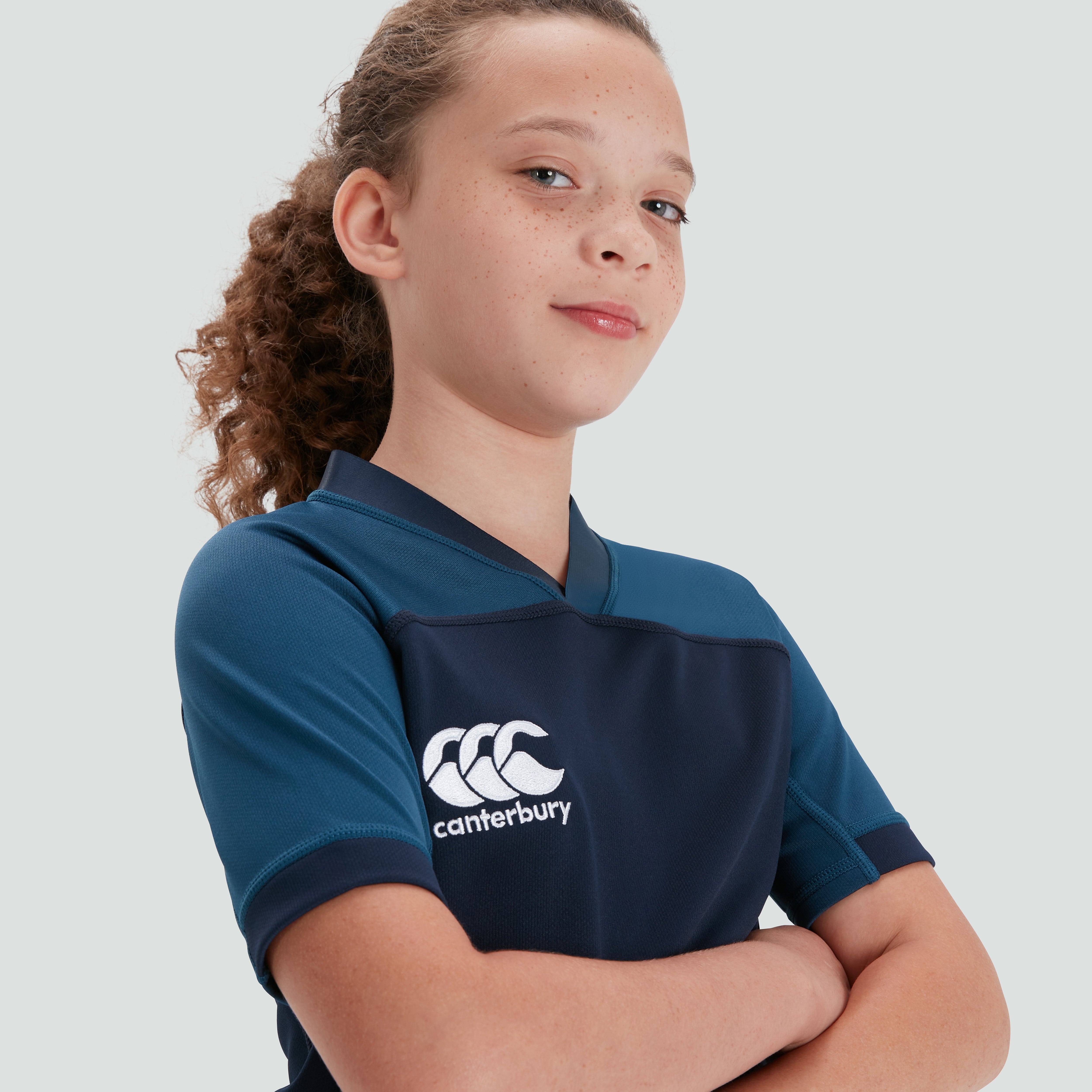 canterbury-vapodri-evader-camiseta-de-rugby-junior-unisex-azul-marino image 5