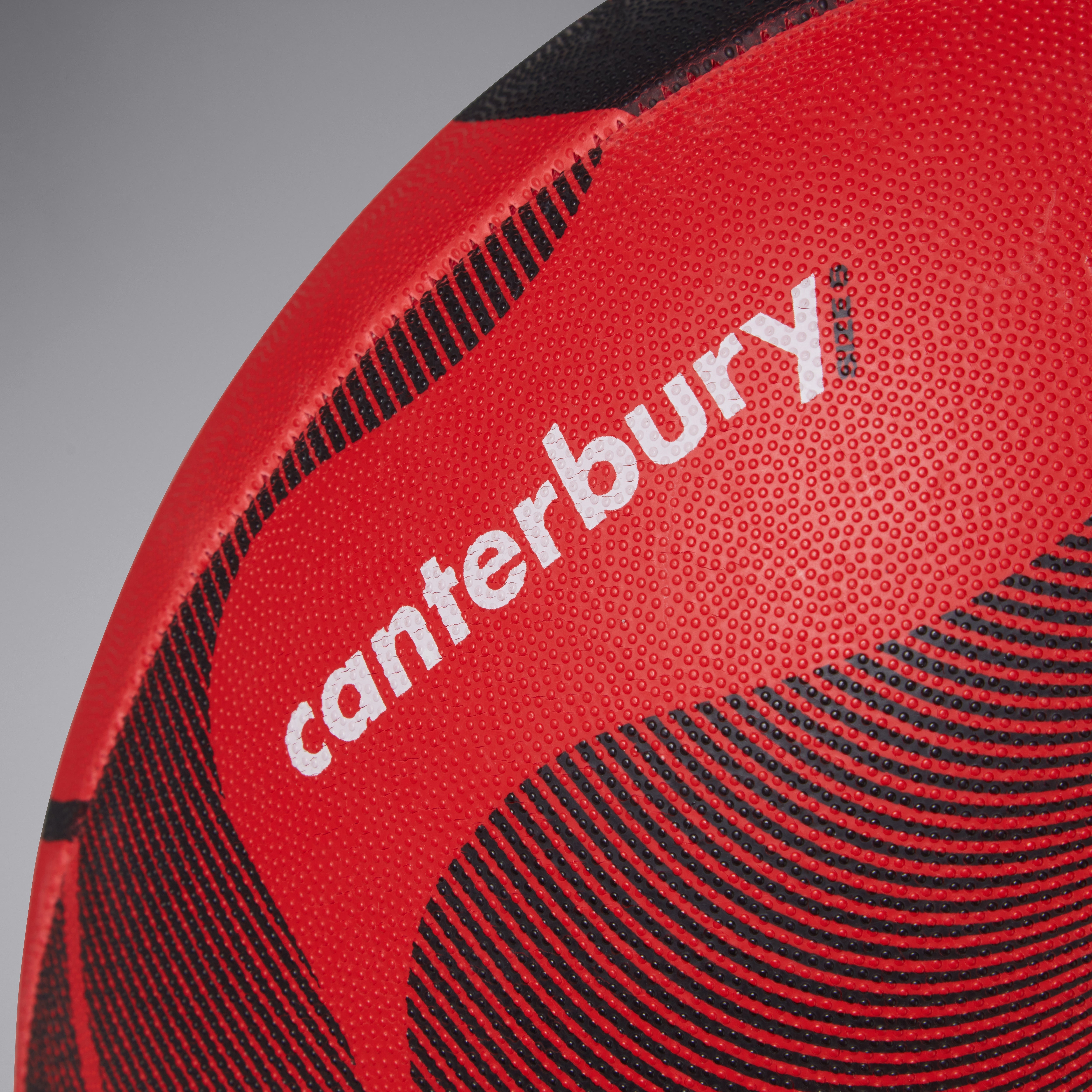 canterbury-thrillseeker-bal-n-de-rugby-de-entrenamiento-negro-rojo image 2