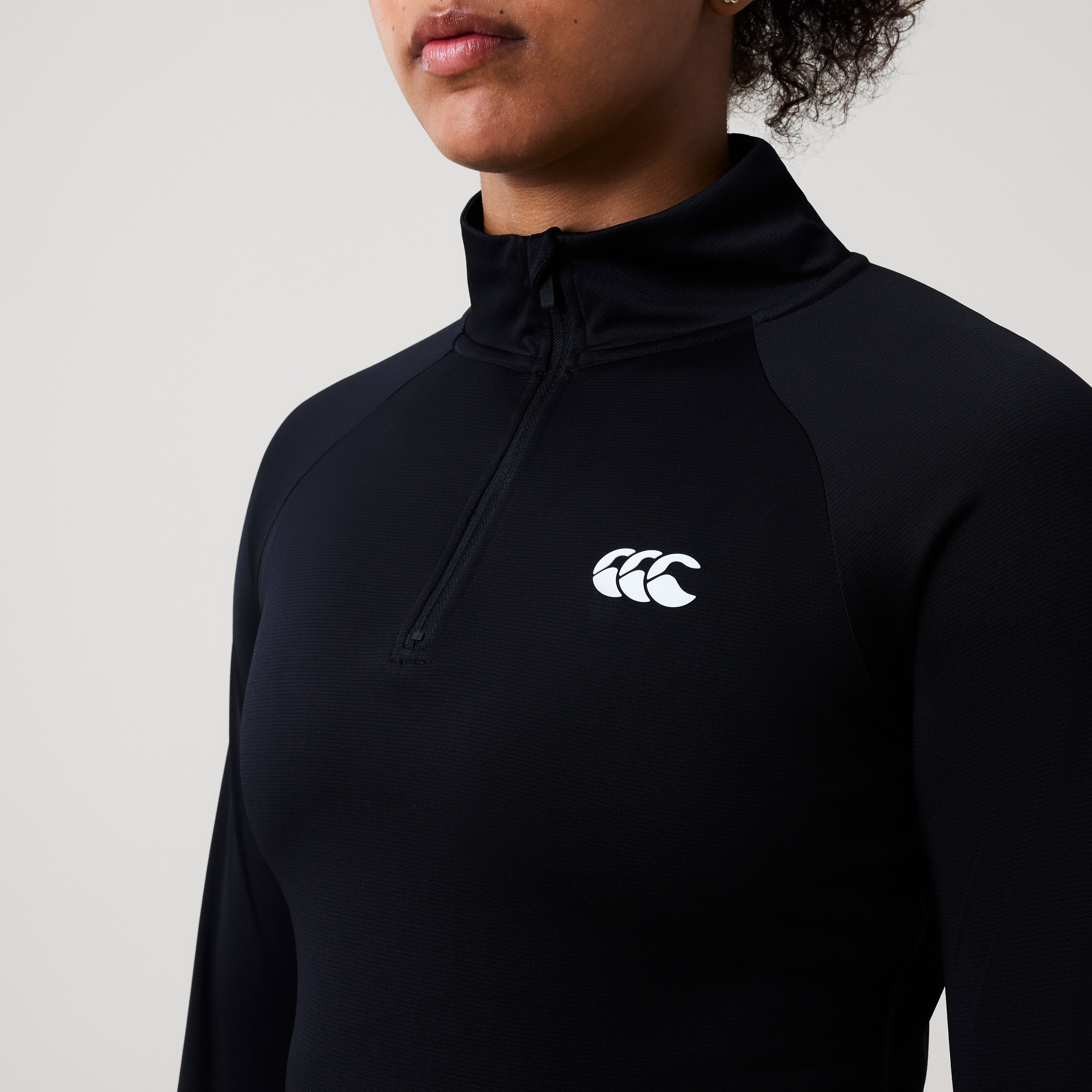 canterbury-tempo-1-4-zip-top-negro-para-mujer image 5