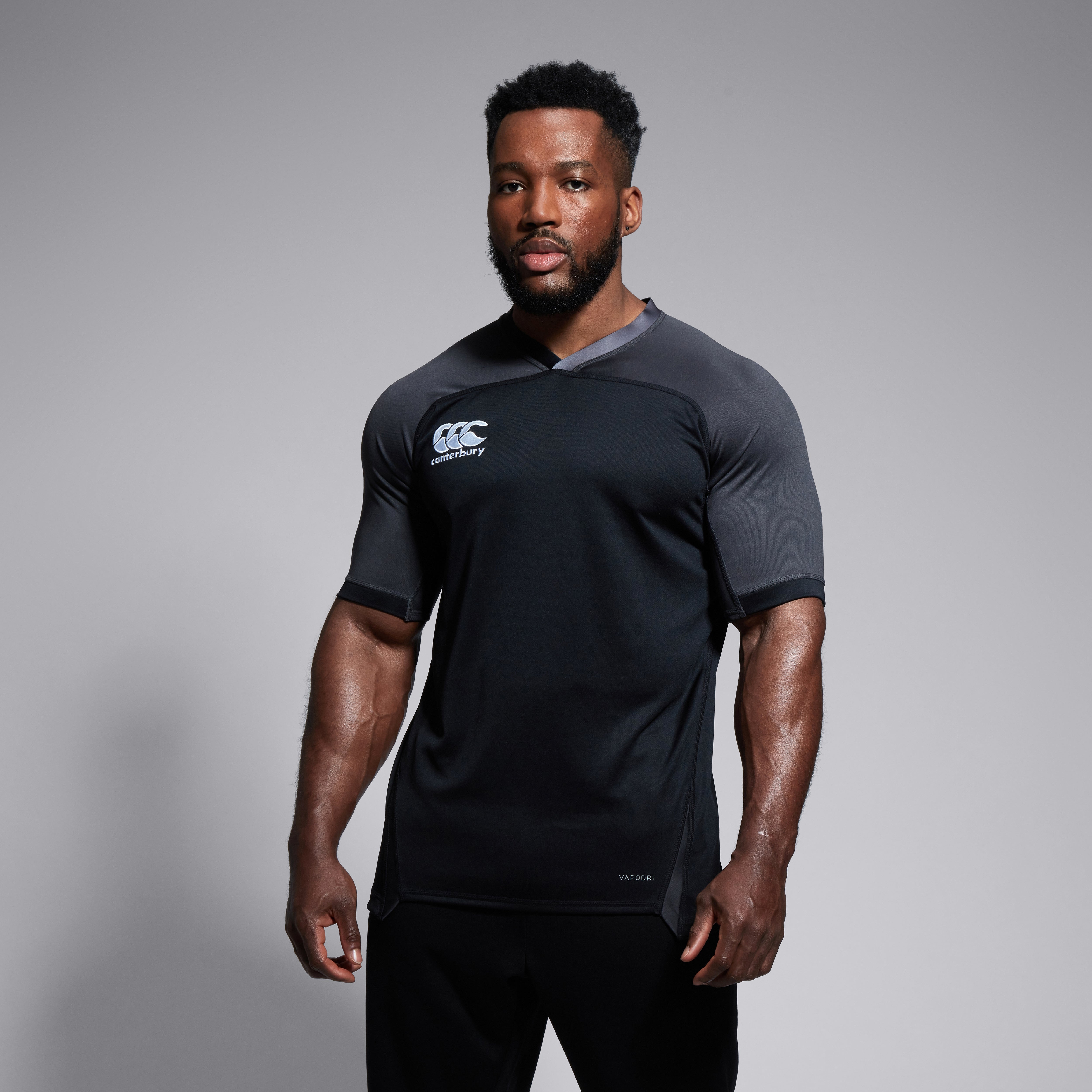 canterbury-camiseta-rugby-vapodri-evader-negro-hombre image 1