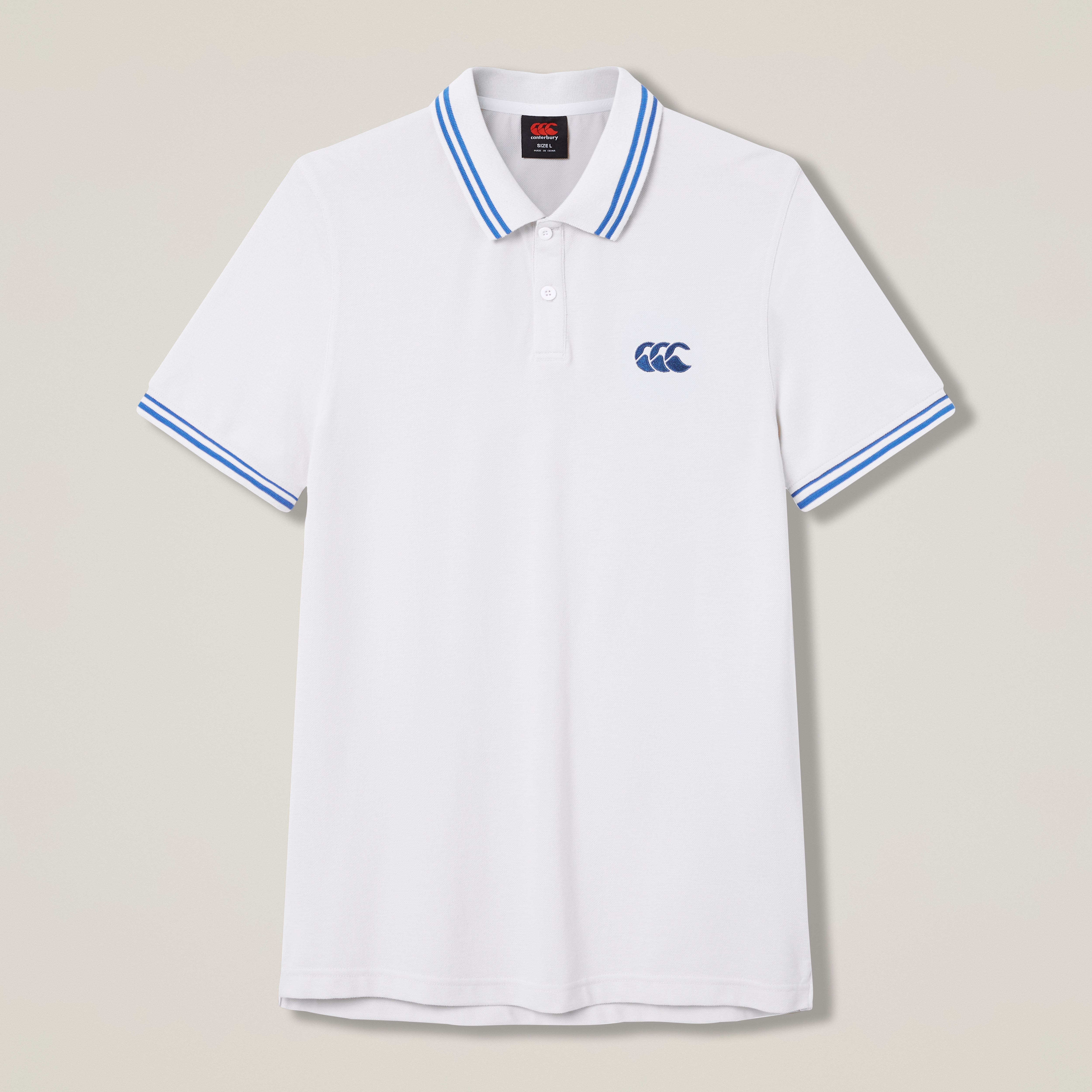 polo-canterbury-solid-pique-gris-para-hombre image 1