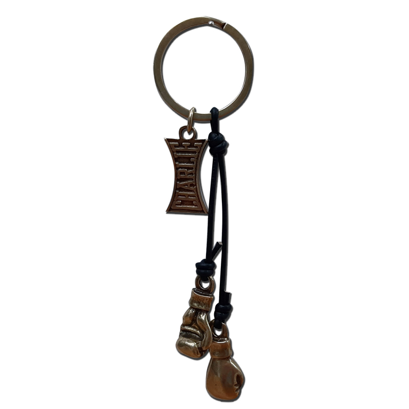 charlie-boxing-llavero-metal-piel-llavero-de-metal-y-piel-con-dise-o-vintage image 3