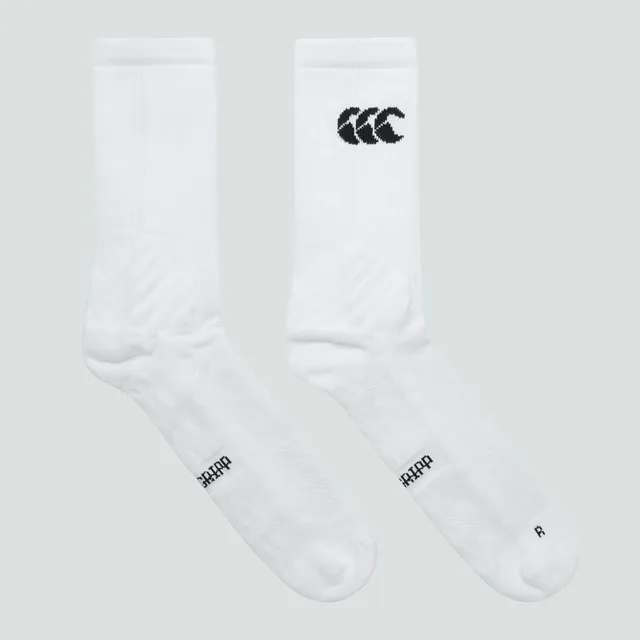 canterbury-mens-mid-calf-grip-sock-white-calcetines-de-rugby-con-agarre image 1