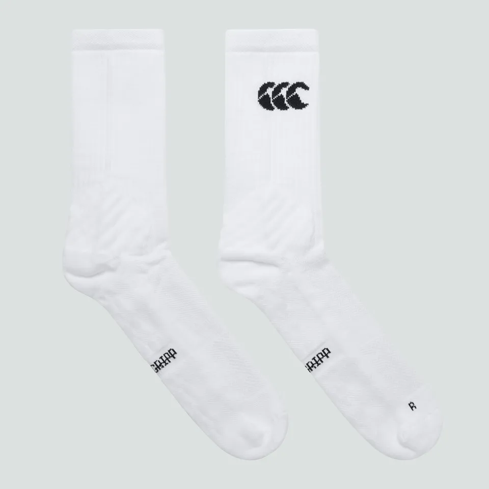 canterbury-mens-mid-calf-grip-sock-white-calcetines-de-rugby-con-agarre image 1