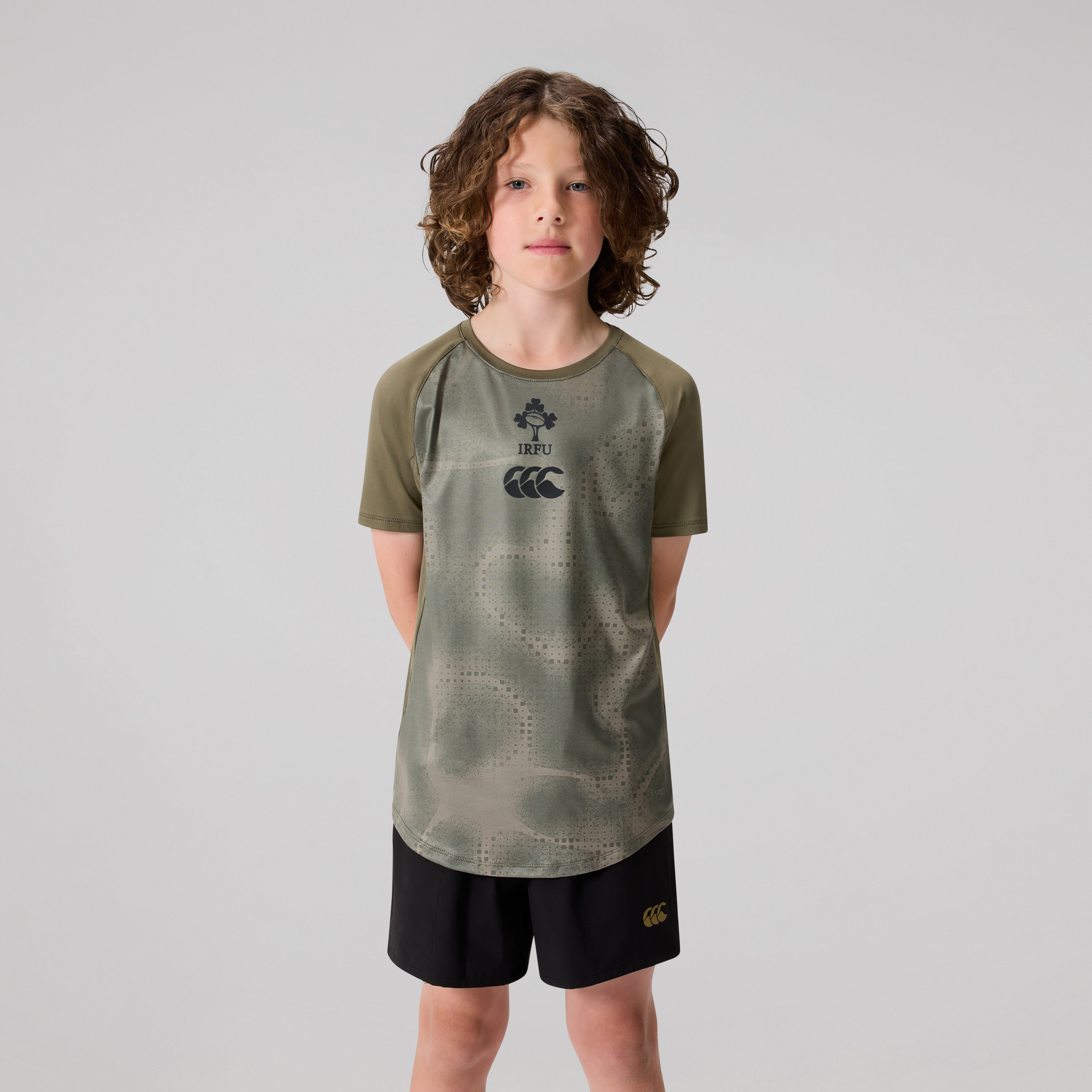 canterbury-ireland-superlight-tee-caqui-junior-unisex image 1