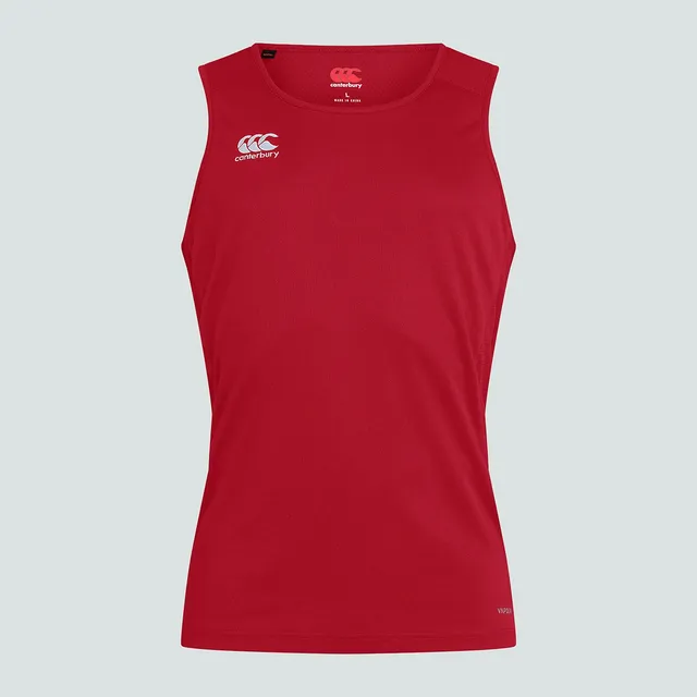 camiseta-sin-mangas-canterbury-club-dry-singlet-roja-para-hombre image 1