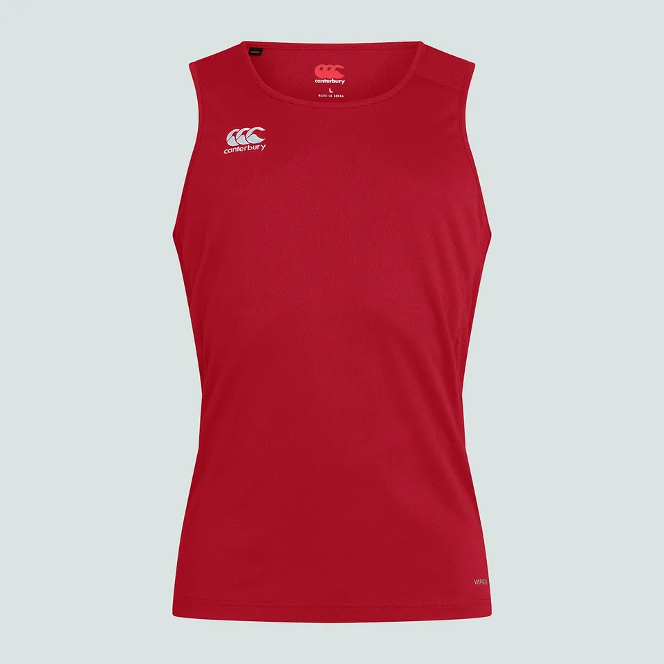 camiseta-sin-mangas-canterbury-club-dry-singlet-roja-para-hombre image 1