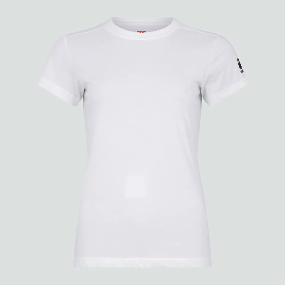 canterbury-club-plain-camiseta-cuello-redondo-mujer-blanca image 1