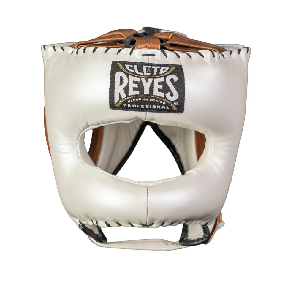 cleto-reyes-protector-de-cabeza-tradicional-piel-de-res-perla-cobrizo-casco-de-b image 1