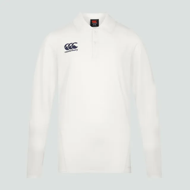 canterbury-cricket-polo-manga-larga-junior-unisex-crema image 1