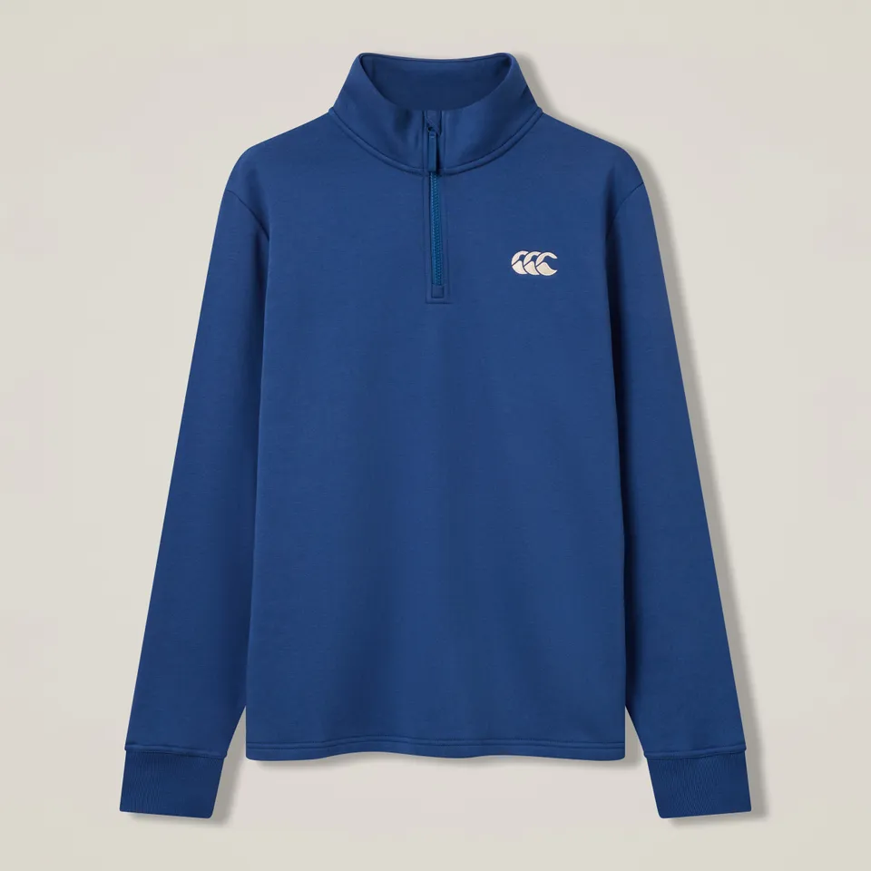 canterbury-mens-open-hem-1-4-zip-sweatshirt-blue image 1