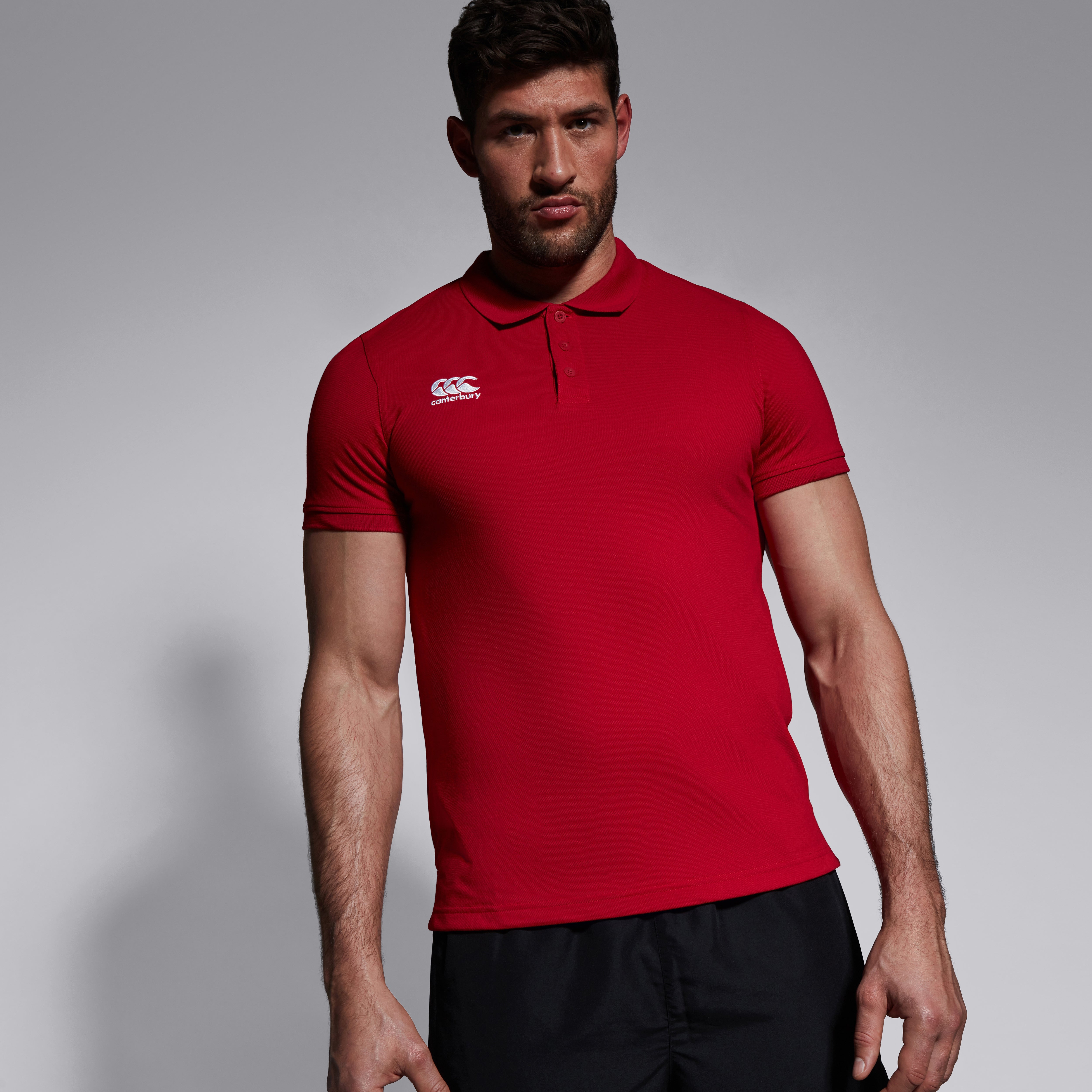 canterbury-waimak-polo-shirt-rojo-para-hombre image 3