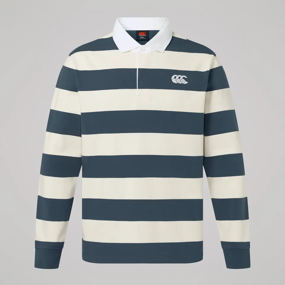 canterbury-fundamentals-yarn-stripe-rugby-jersey-grey image 1