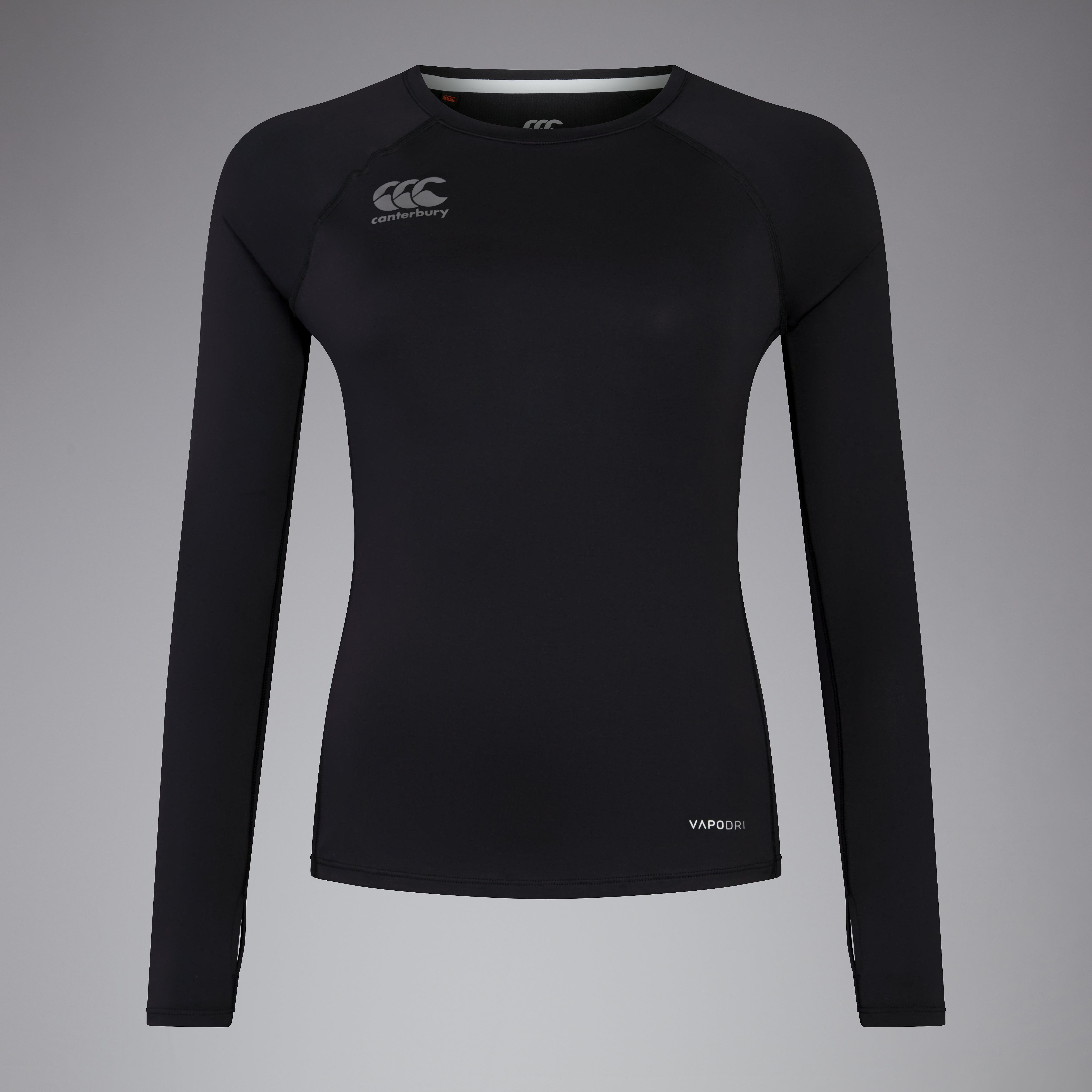 camiseta-manga-larga-superlight-mujer-negra-canterbury image 1