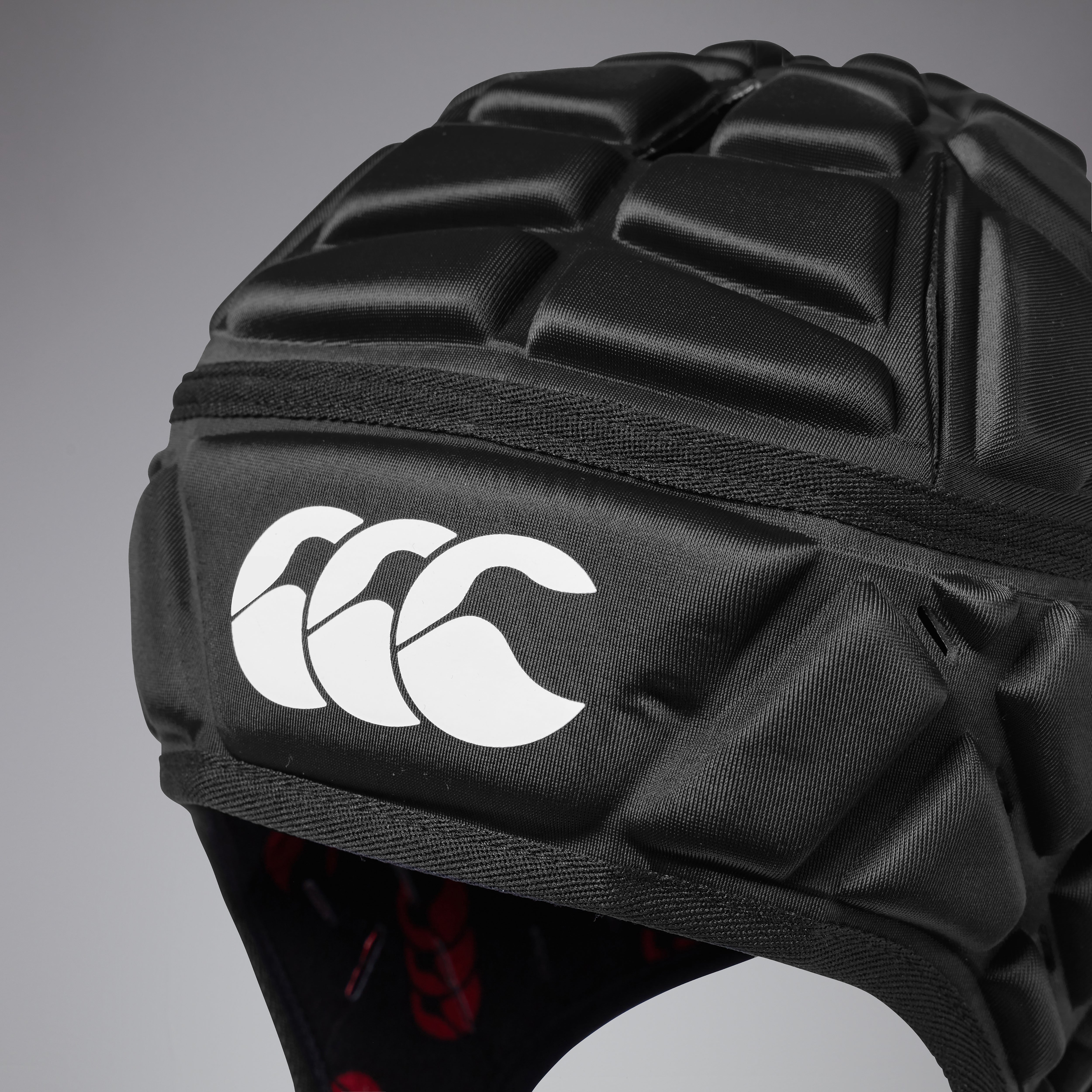 casco-de-rugby-canterbury-raze-headguard-negro-rojo image 3
