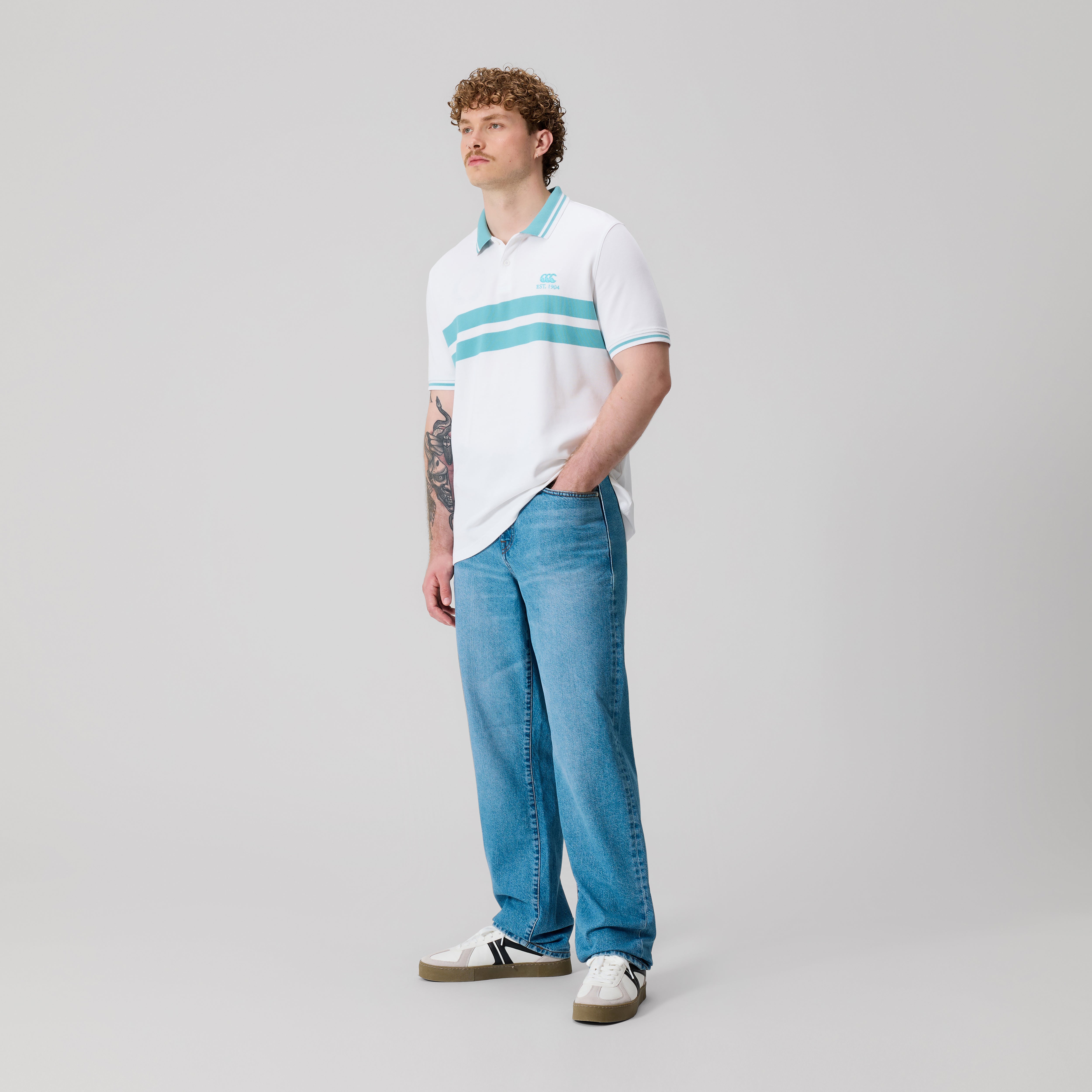 polo-canterbury-chest-stripe-blanco-hombre image 3