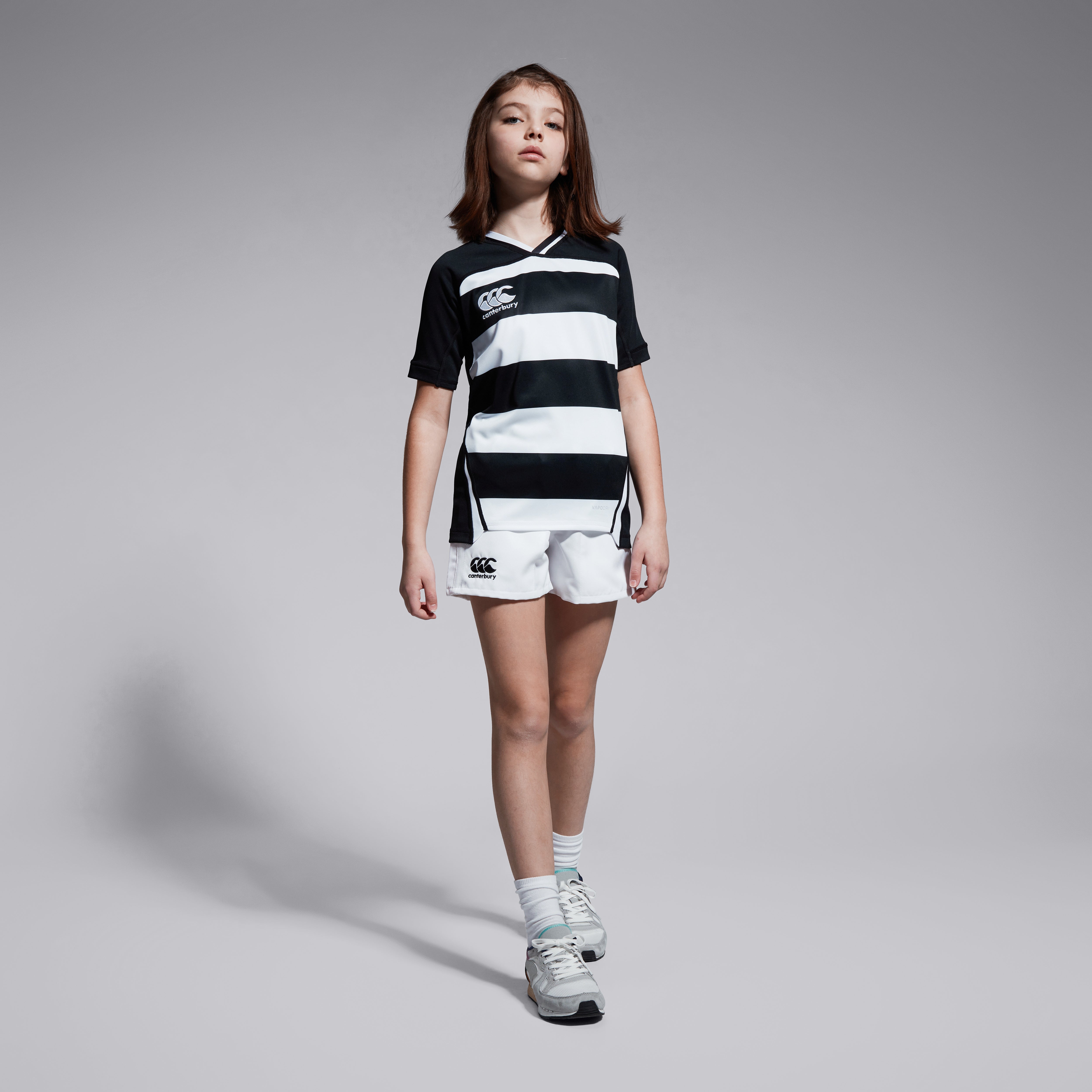 canterbury-junior-unisex-professional-polyester-short-white image 1