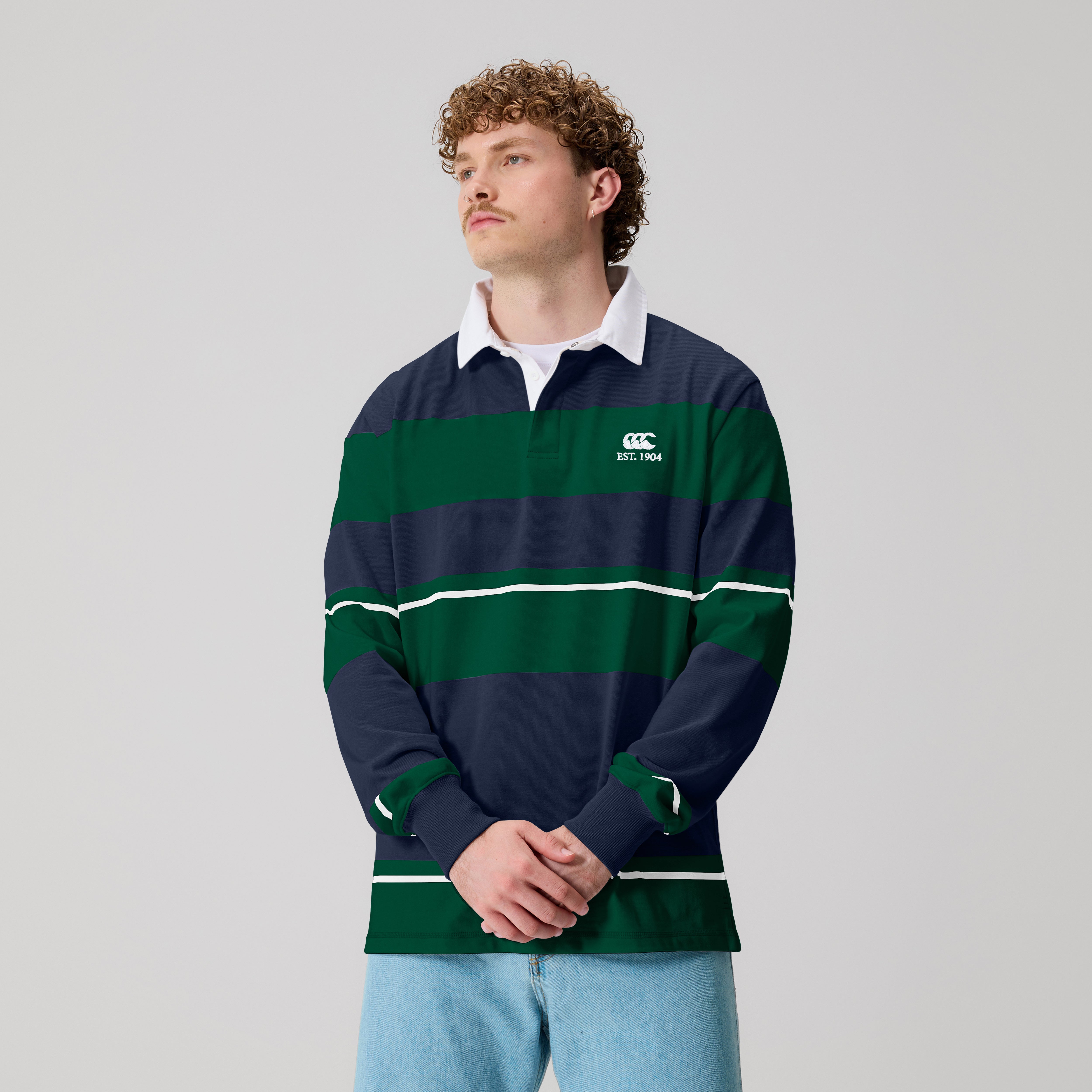canterbury-multi-stripe-rugby-jersey-navy image 1