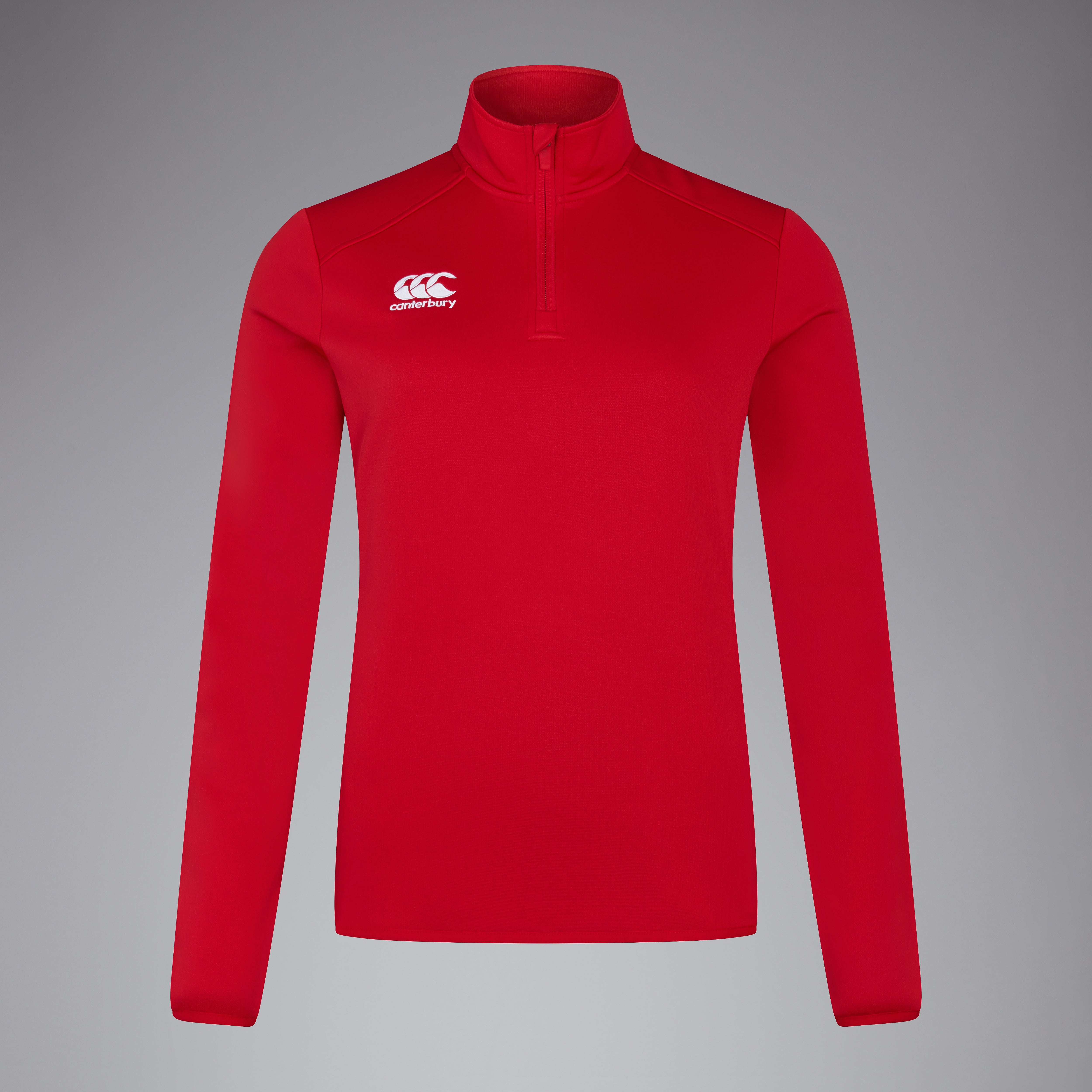 canterbury-camiseta-t-rmica-mujer-club-1-4-zip-mid-layer-roja image 1