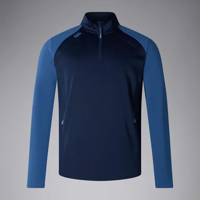 canterbury-elite-1-4-zip-top-navy-sudadera-de-media-cremallera-unisex-para-entre image 1