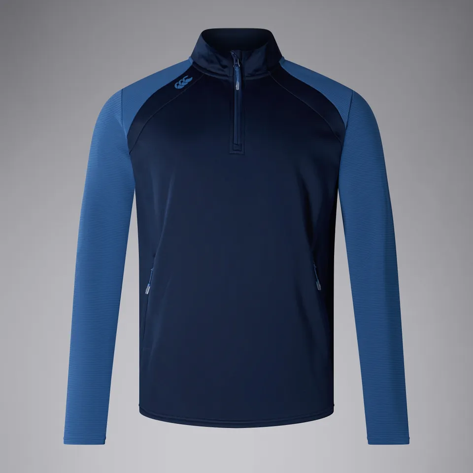 canterbury-elite-1-4-zip-top-navy-sudadera-de-media-cremallera-unisex-para-entre image 1