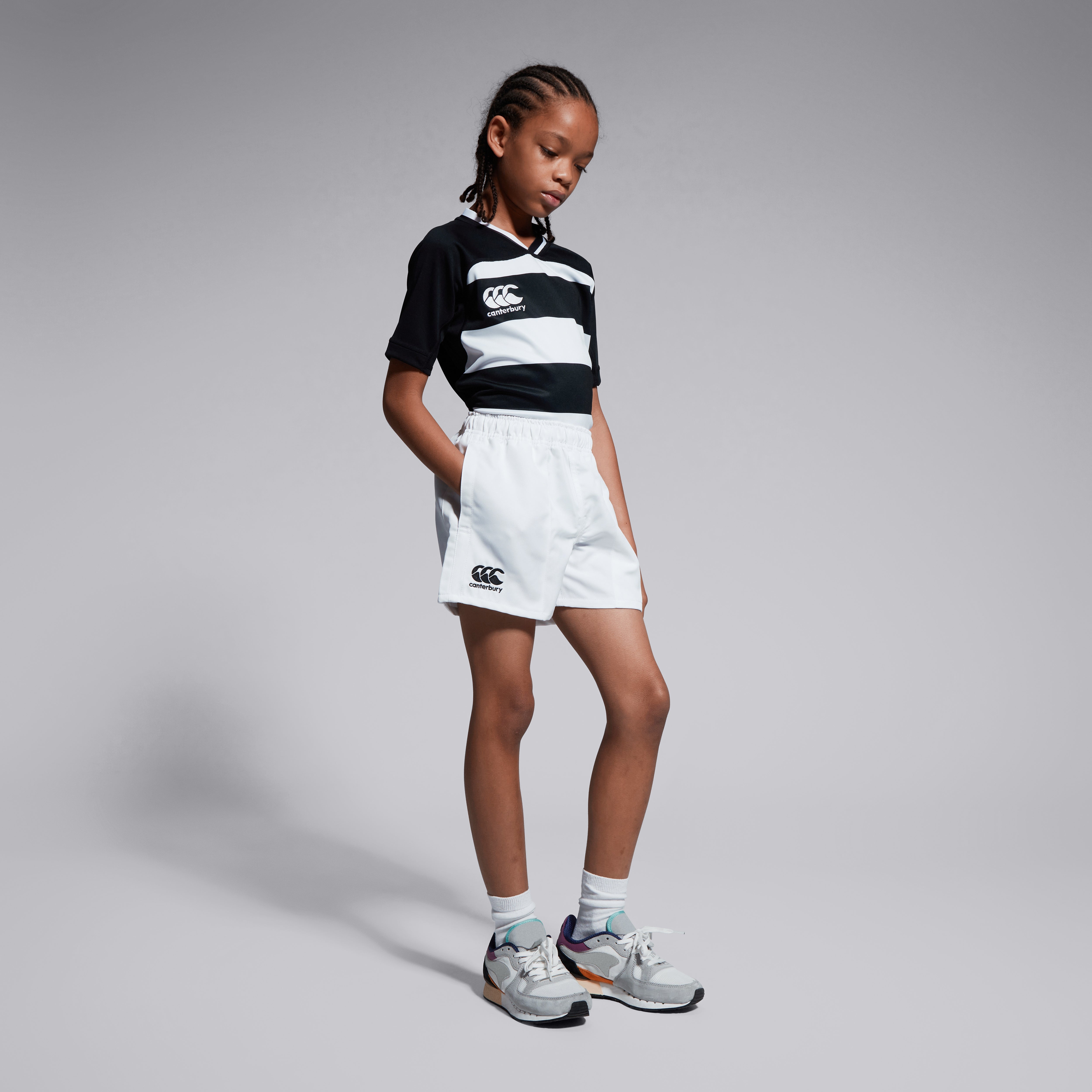 canterbury-junior-unisex-professional-polyester-short-white image 5