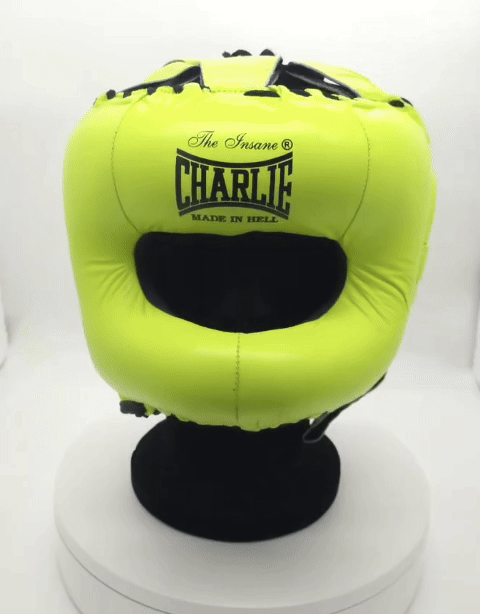 charlie-boxing-pack-m-full-kick-lime-pack-de-guantes-espinilleras-y-casco-talla- image 2