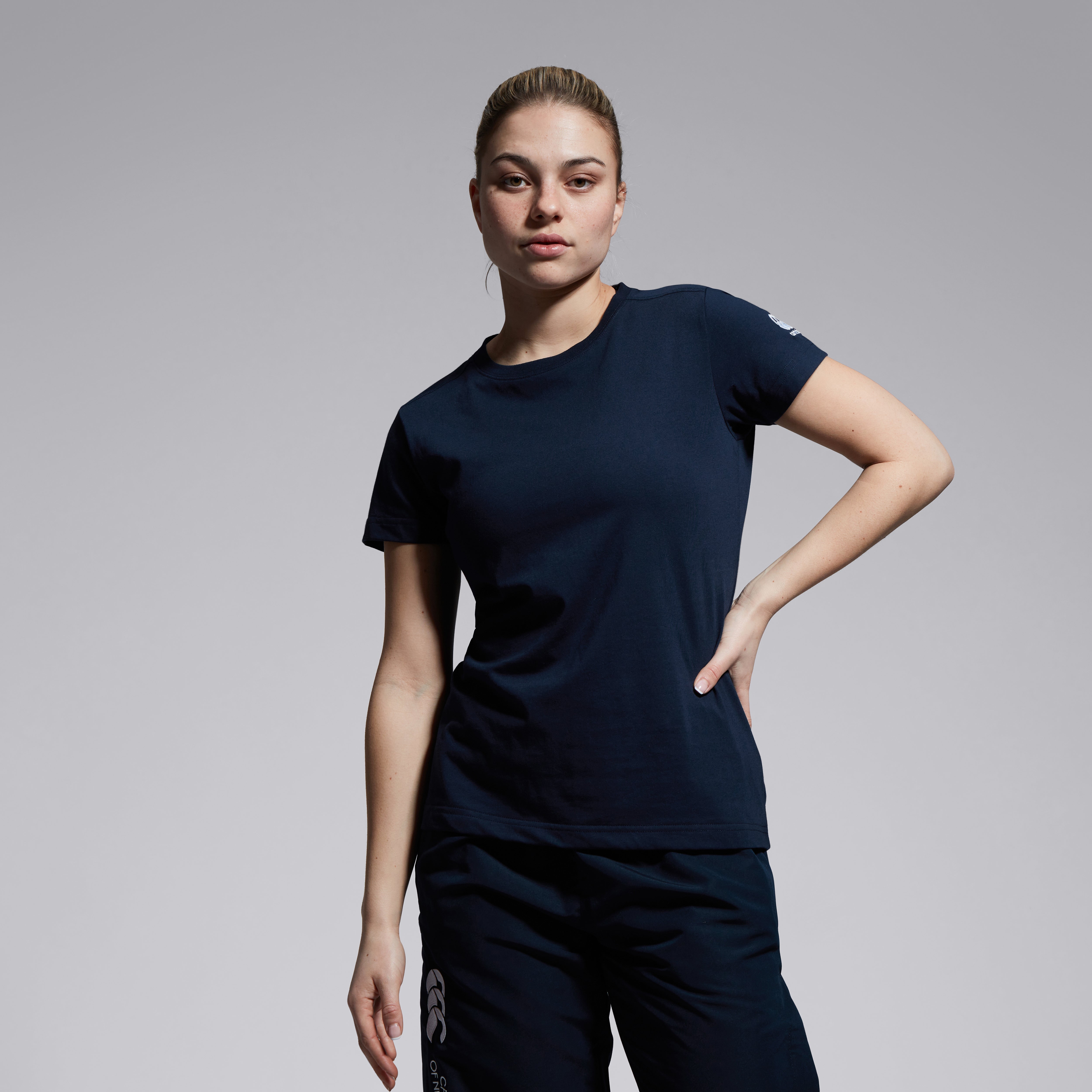 canterbury-club-plain-camiseta-de-manga-corta-para-mujer-azul-marino image 5